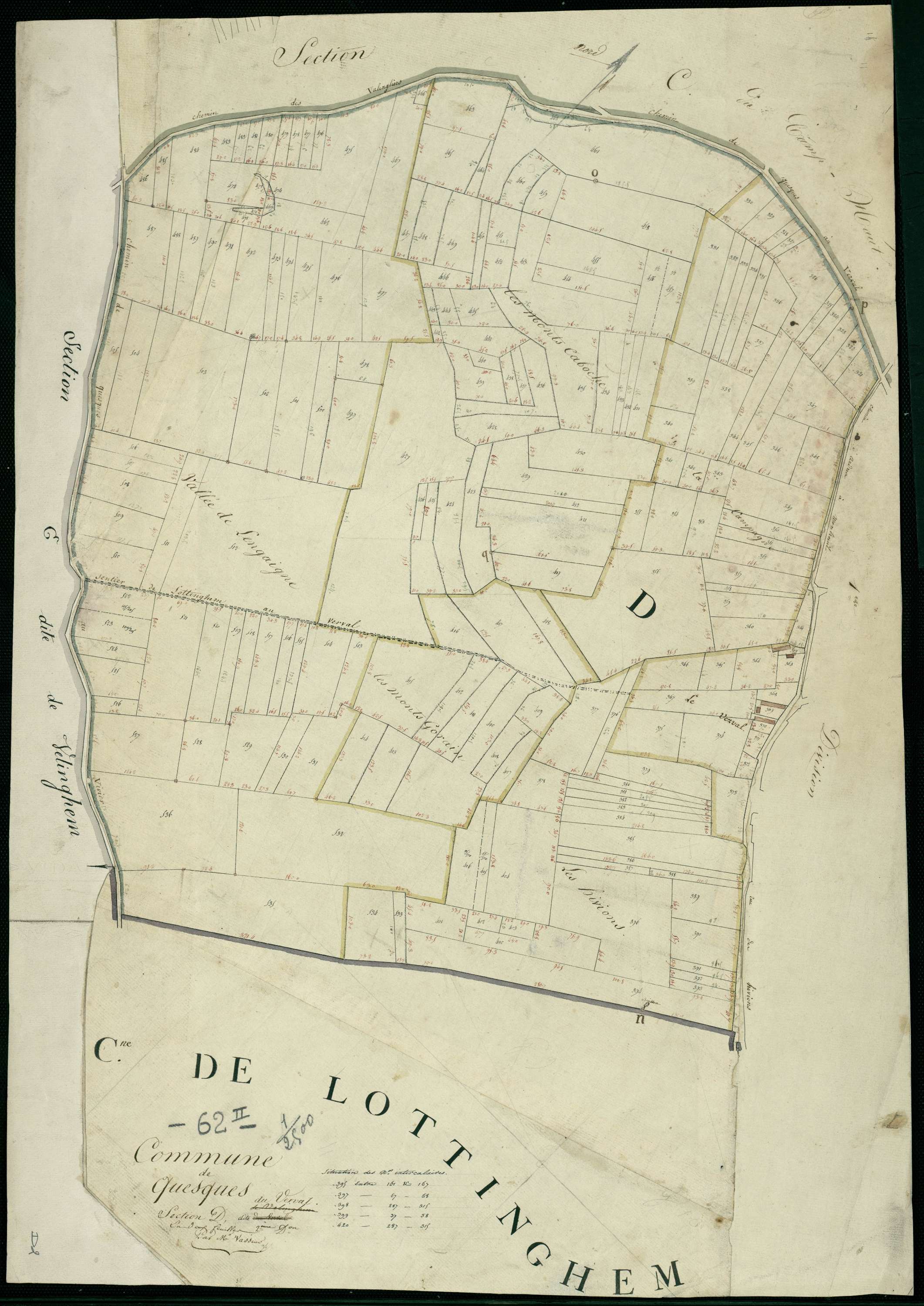 Quesques - Section D, 2e feuille