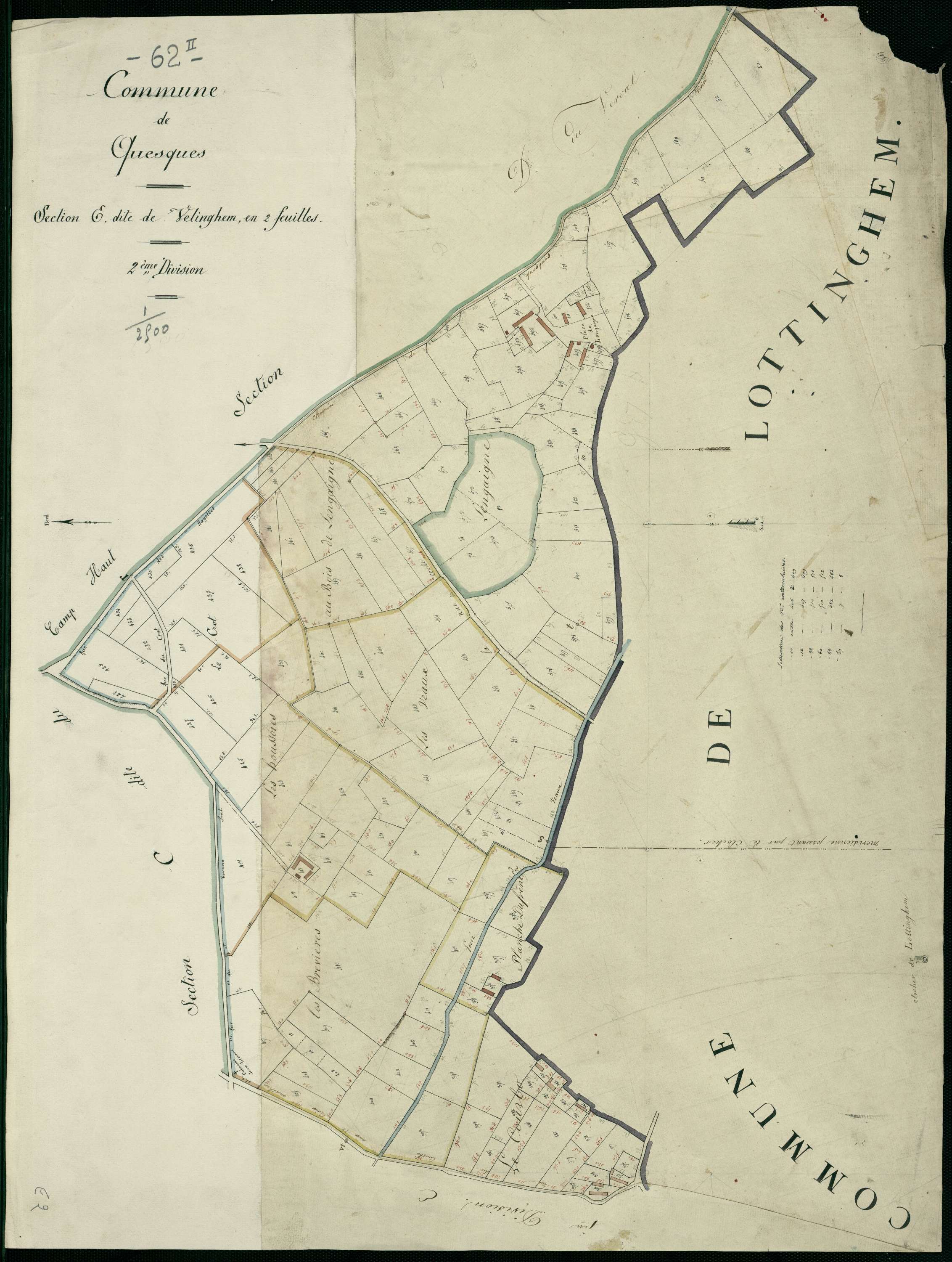 Quesques - Section E, 2e feuille