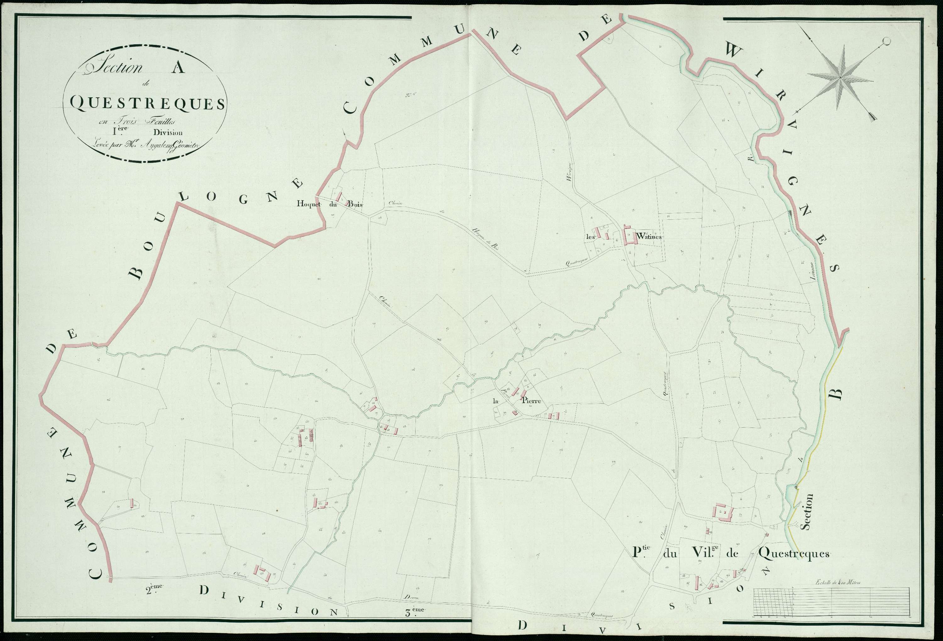 Questrecques - Section A, 1re feuille