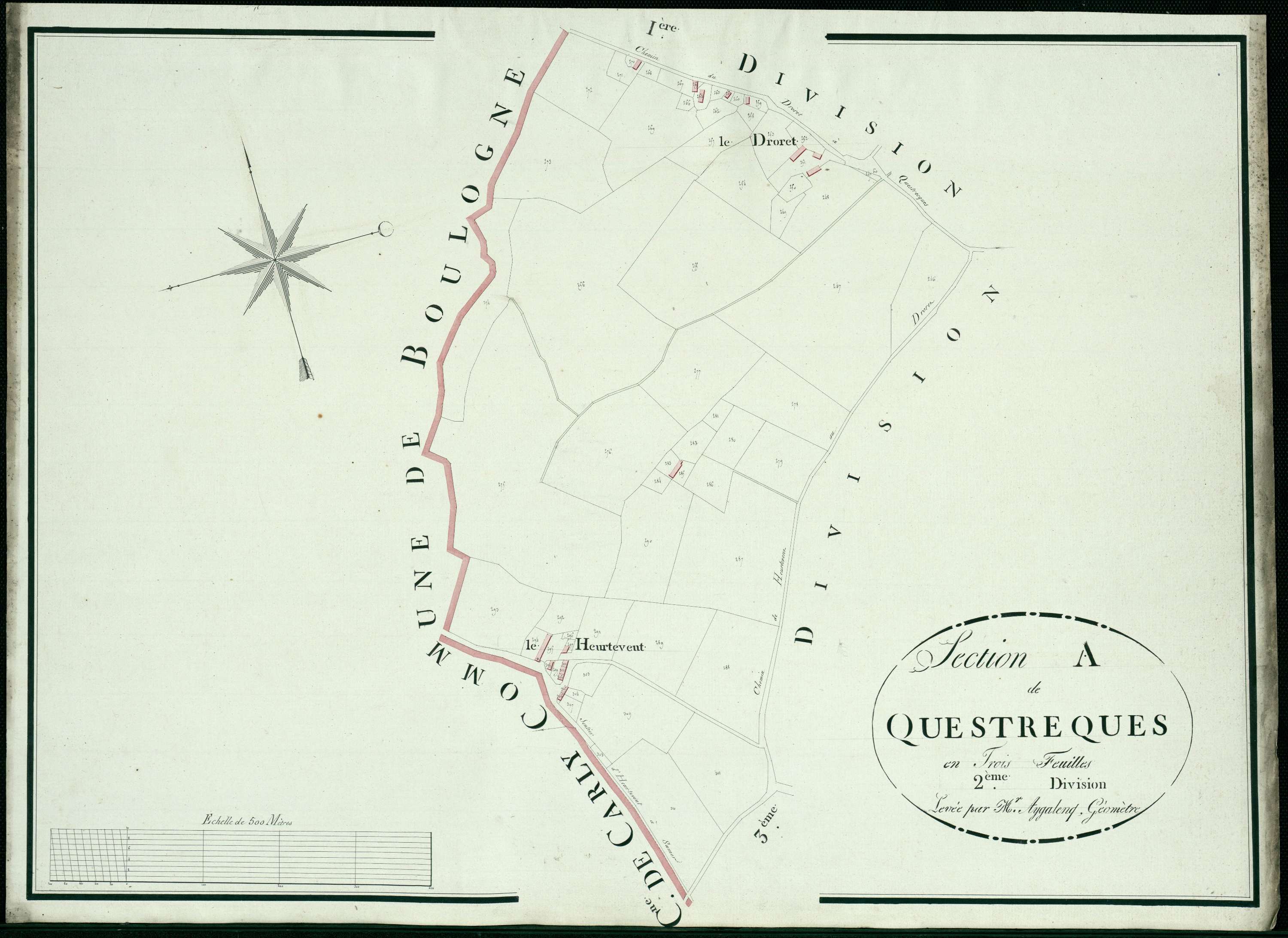 Questrecques - Section A, 2e feuille