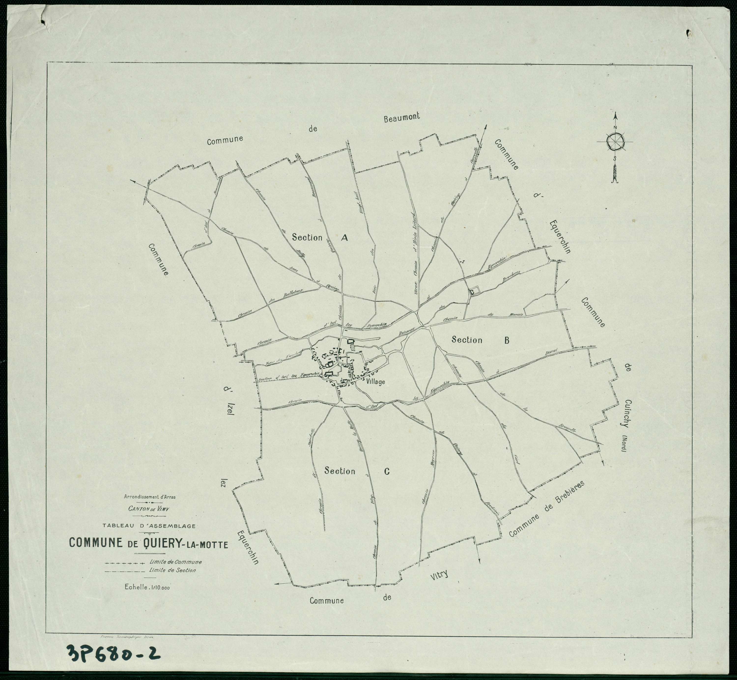 Quiéry-la-Motte - Tableau d'assemblage