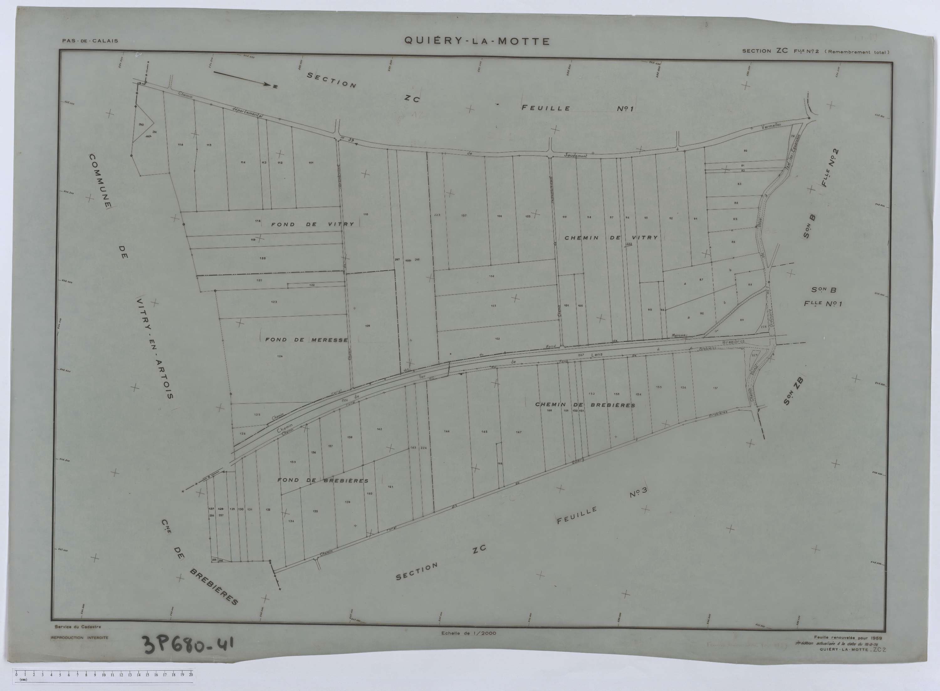 Quiéry-la-Motte - Section ZC, feuille 2.