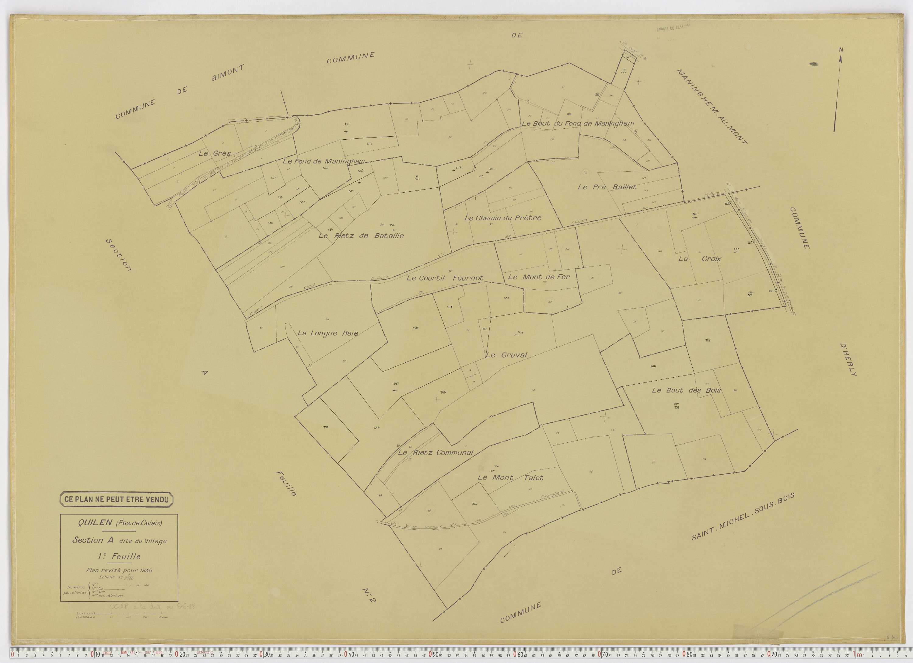 Quilen - Section A, feuille 1.