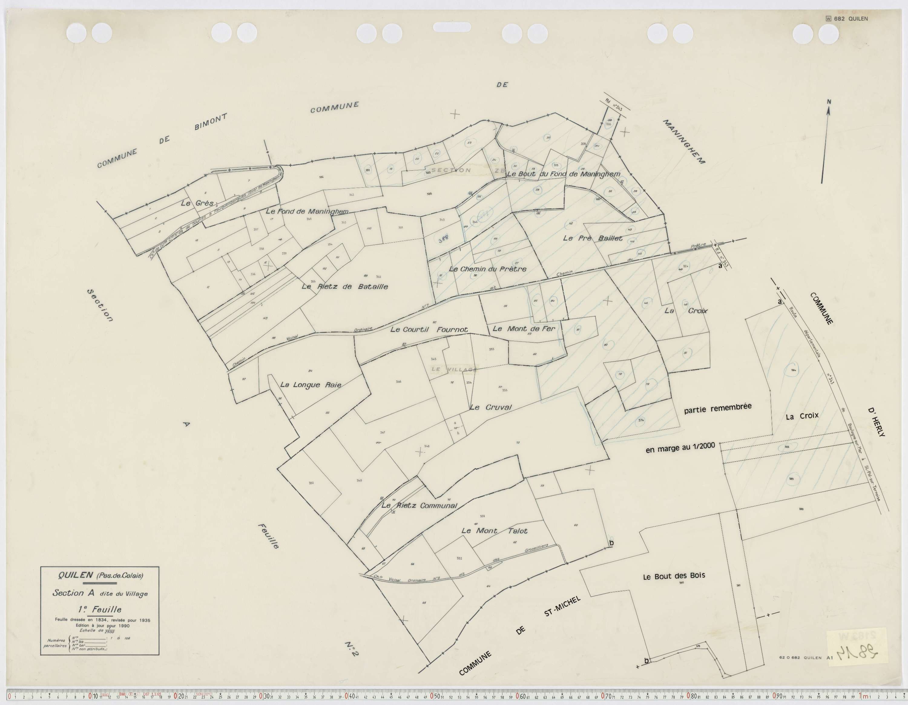 Quilen - Section A, feuille 1.