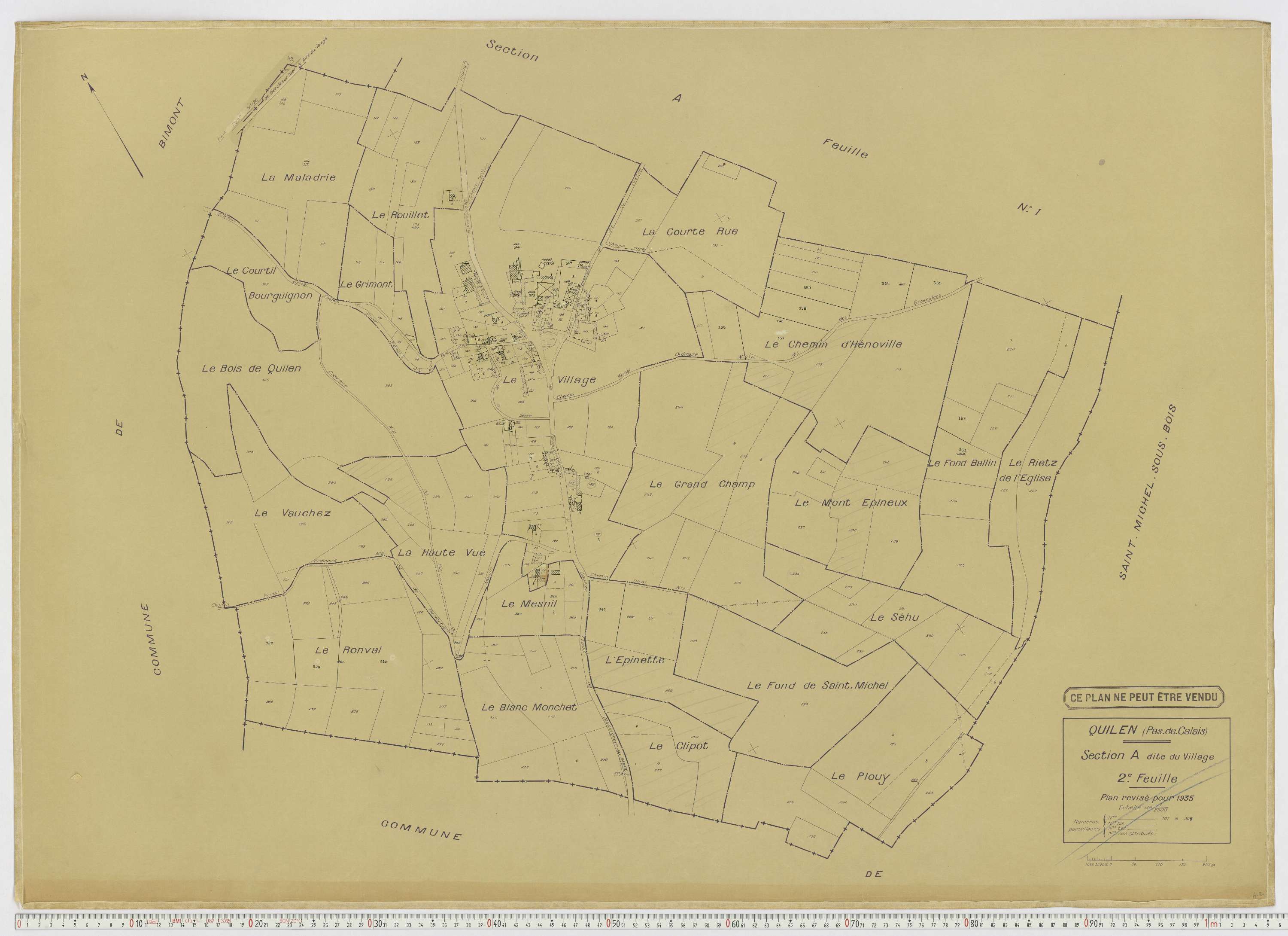 Quilen - Section A, feuille 2.