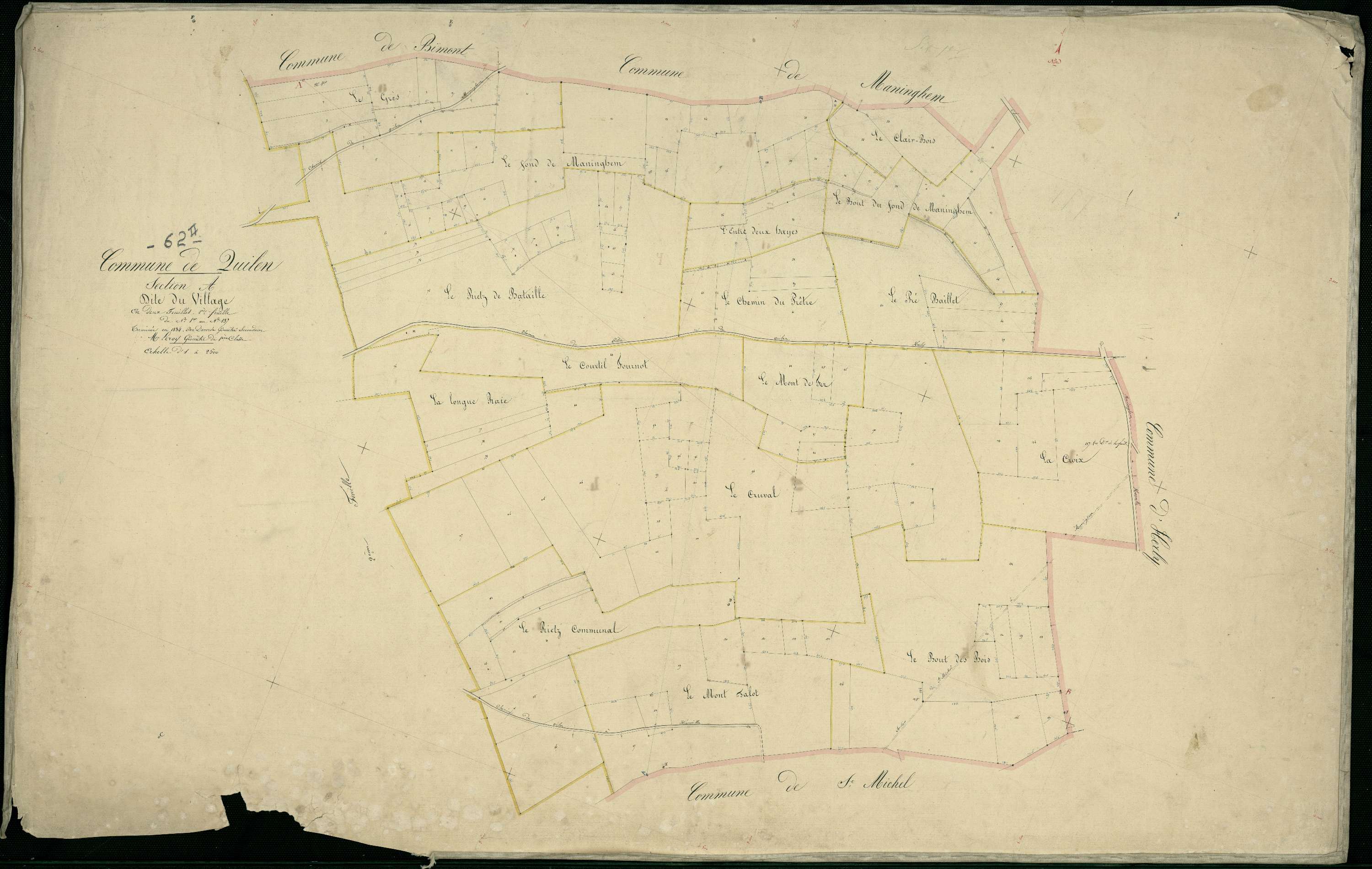 Quilen - Section A, 1re feuille