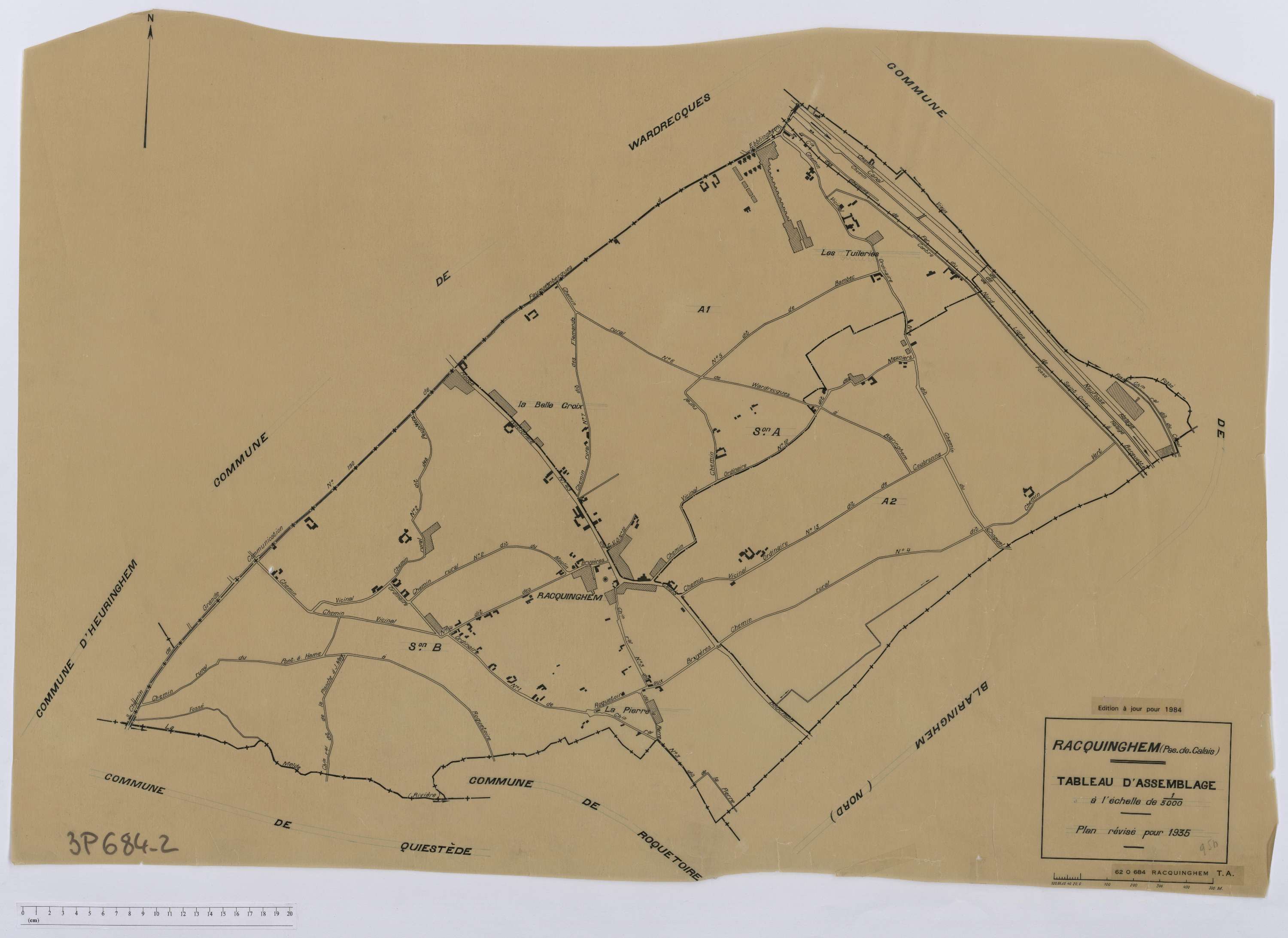 Racquinghem - Tableau d'assemblage.