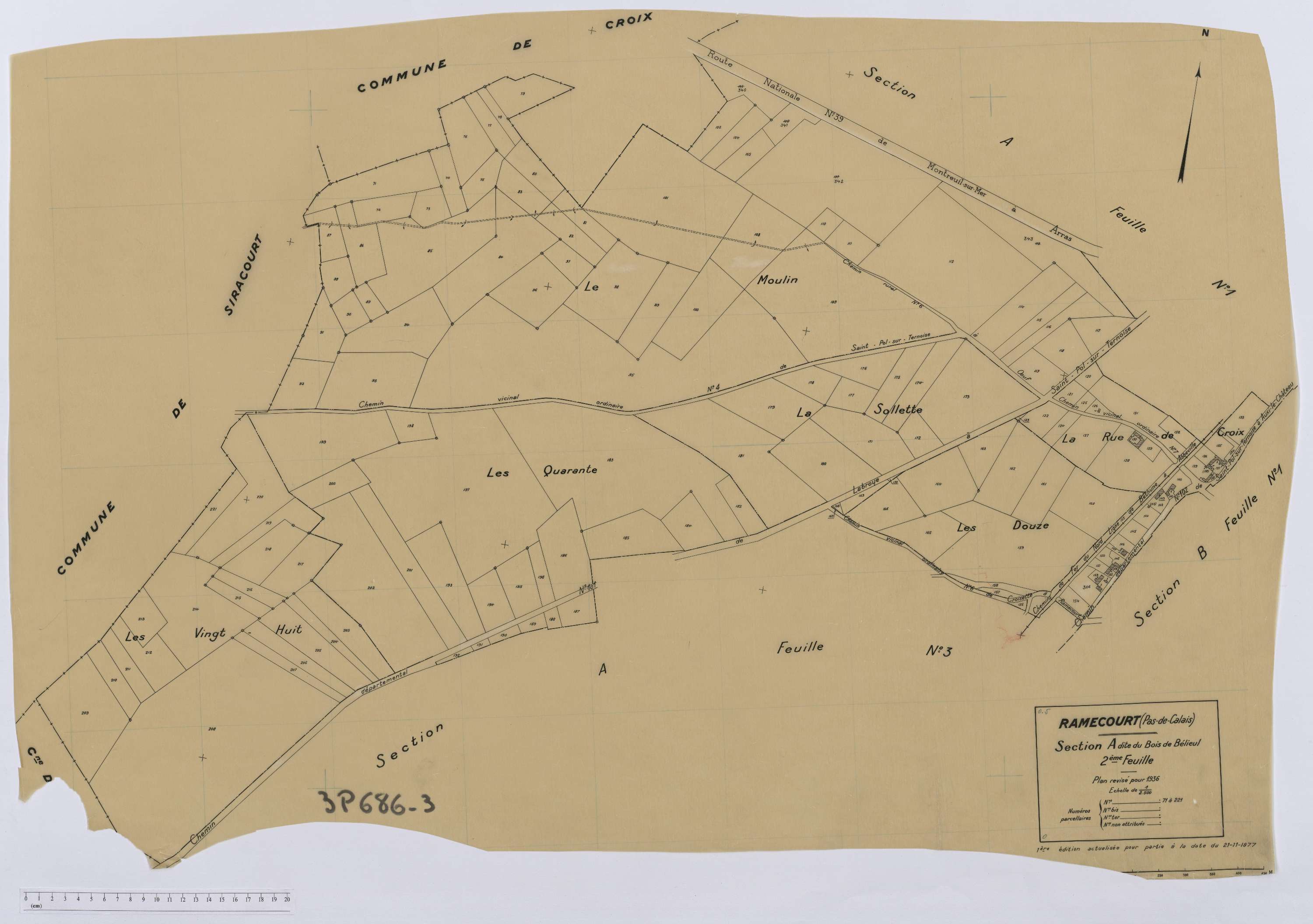 Ramecourt - Section A, feuille 2.