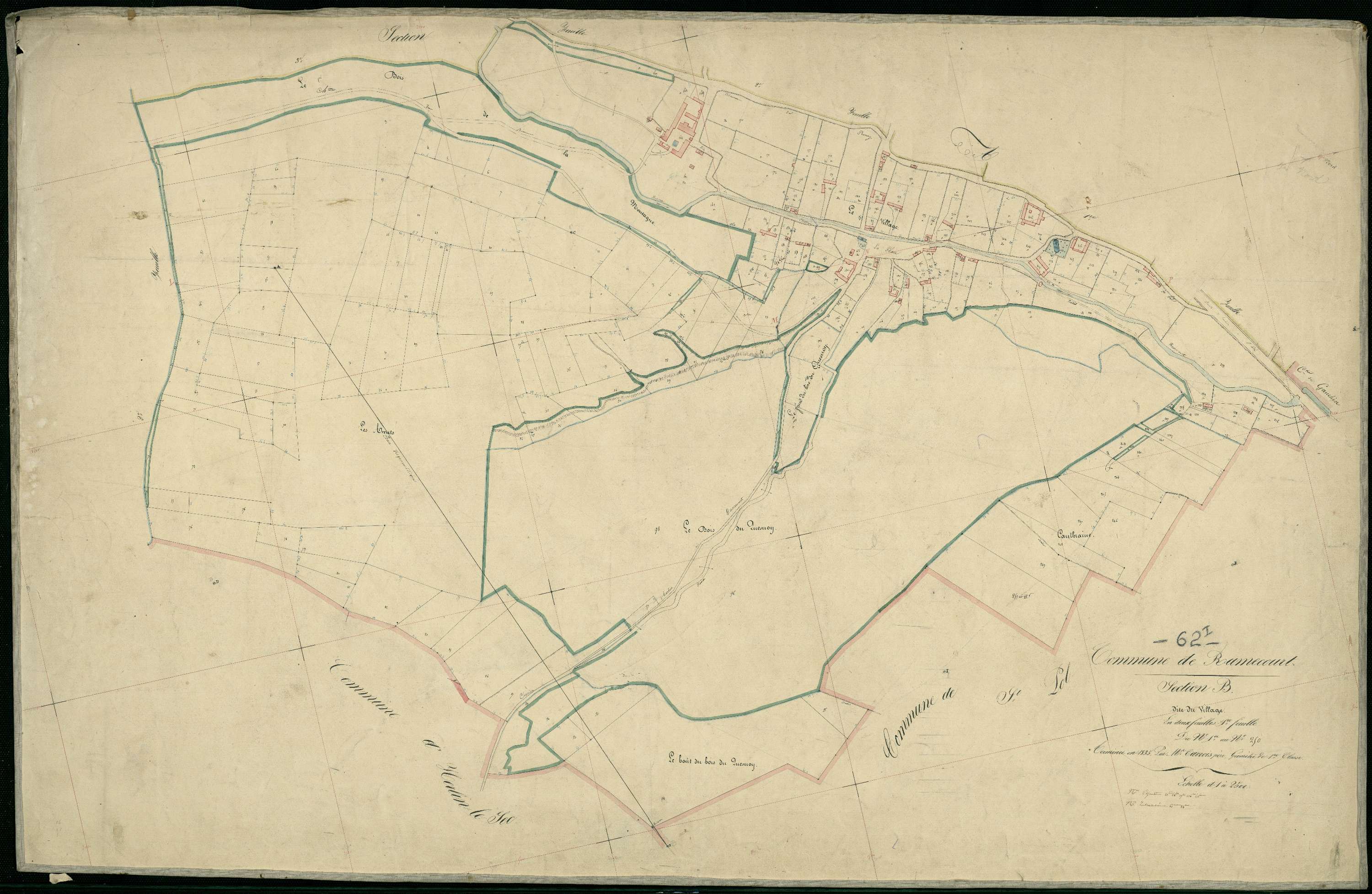Ramecourt - Section B, 1re feuille