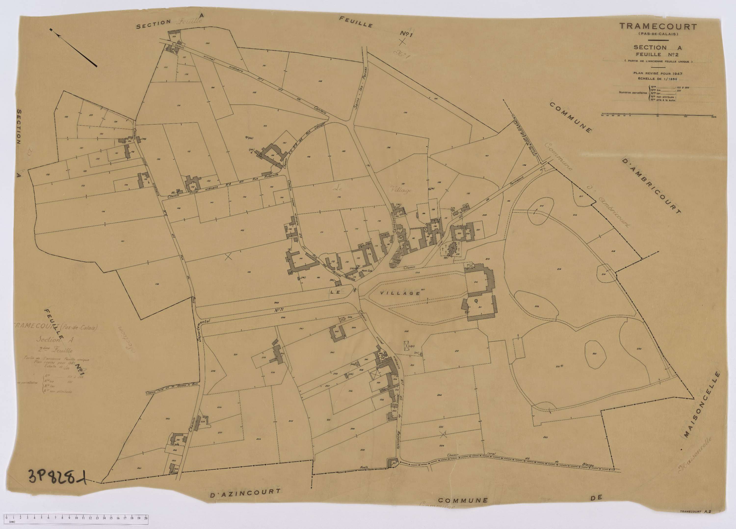Ramecourt - Section A, feuille 2.