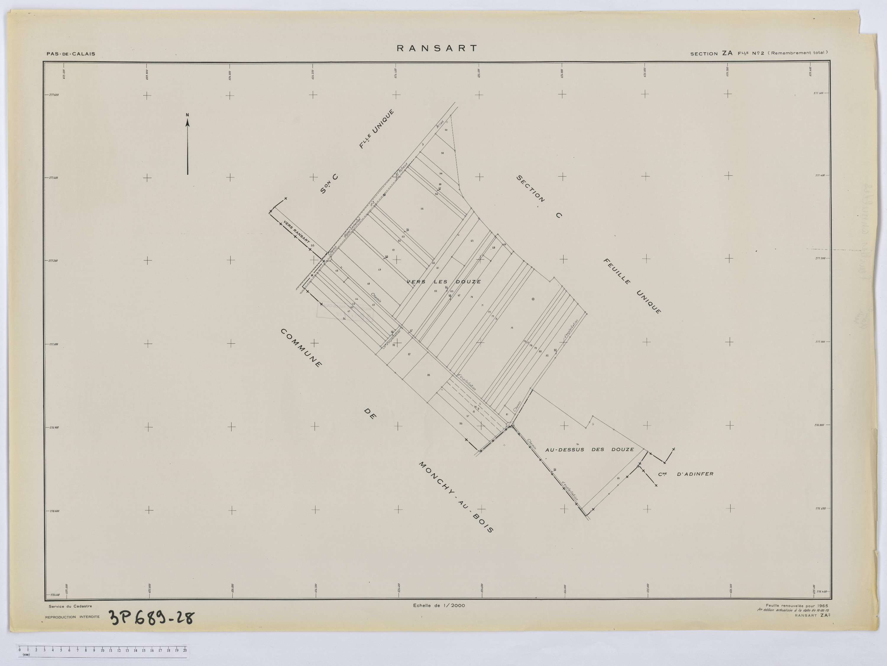 Ransart - Section ZA, feuille 2.