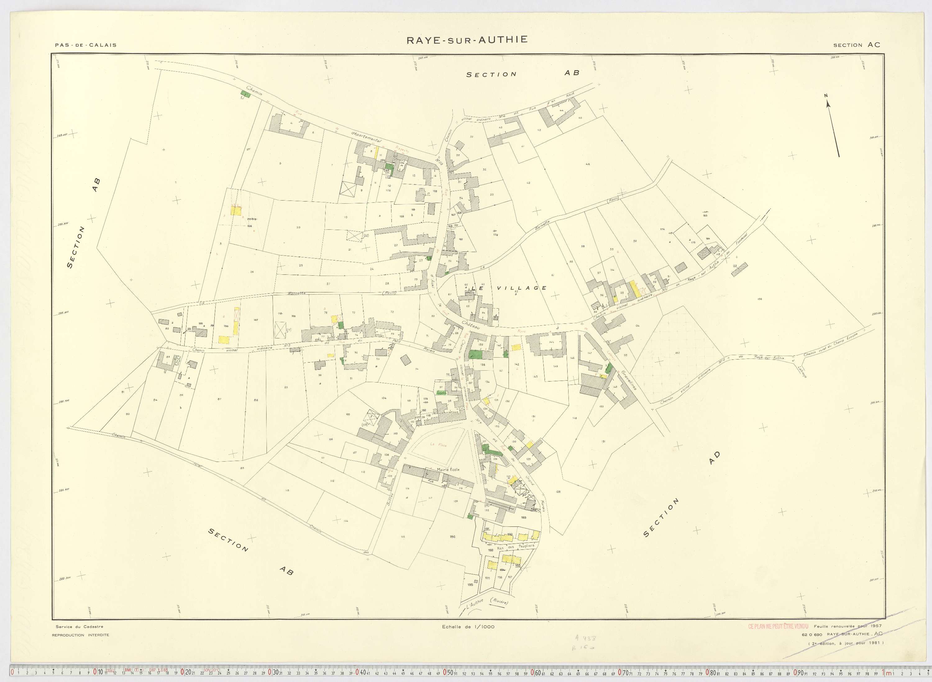 Raye-sur-Authie - Section AC.