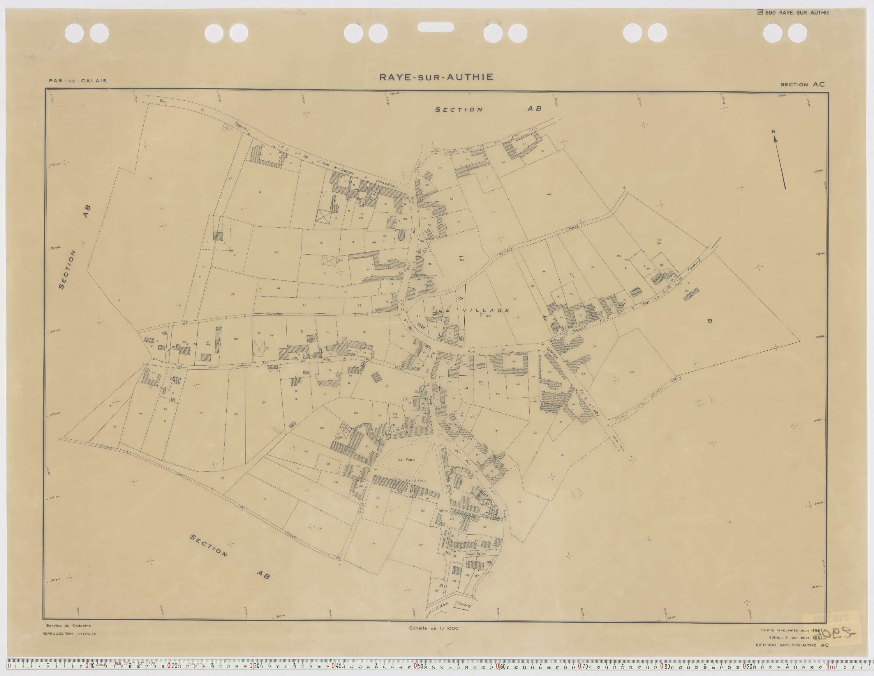 Raye-sur-Authie - Section AC.