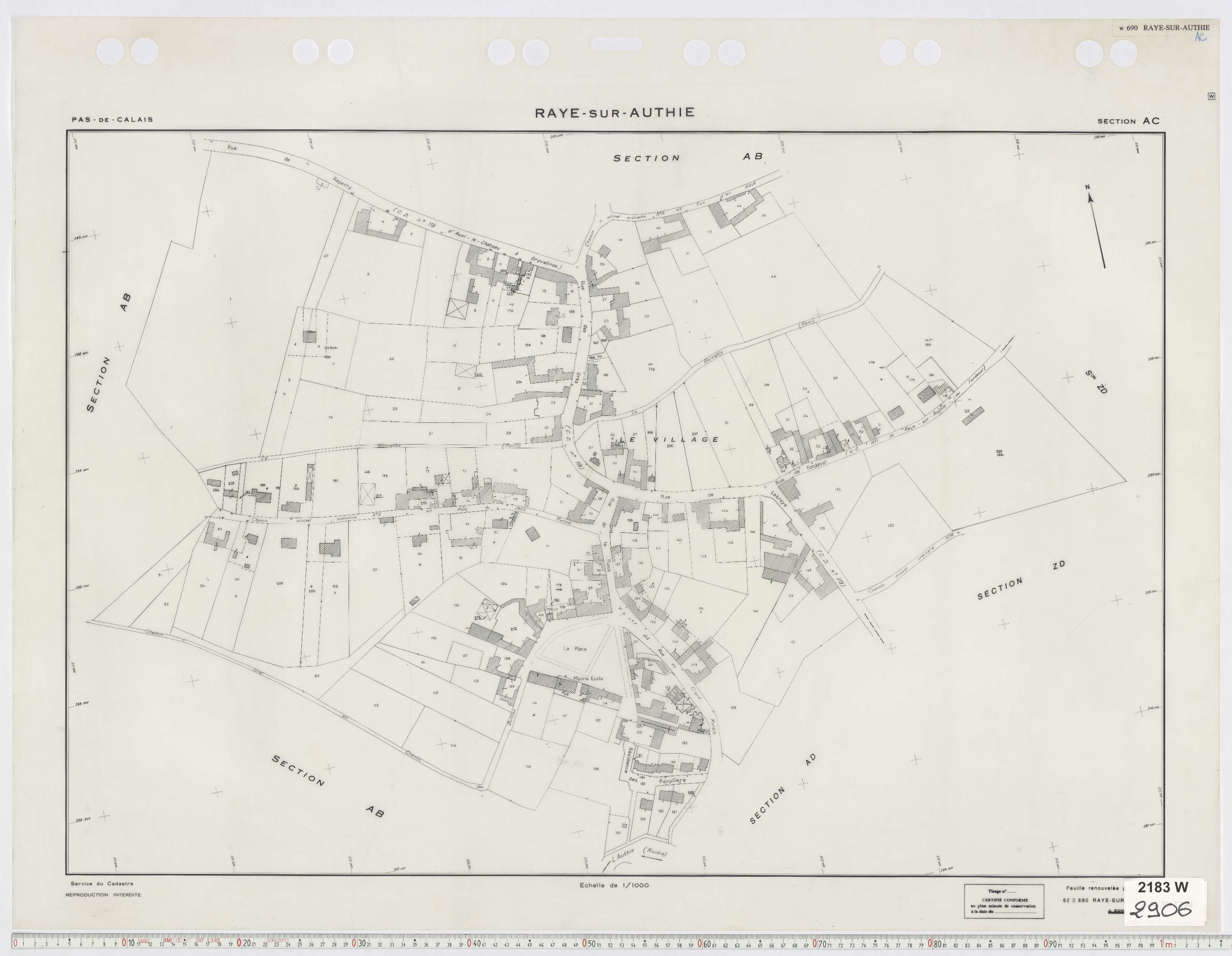 Raye-sur-Authie - Section AC.