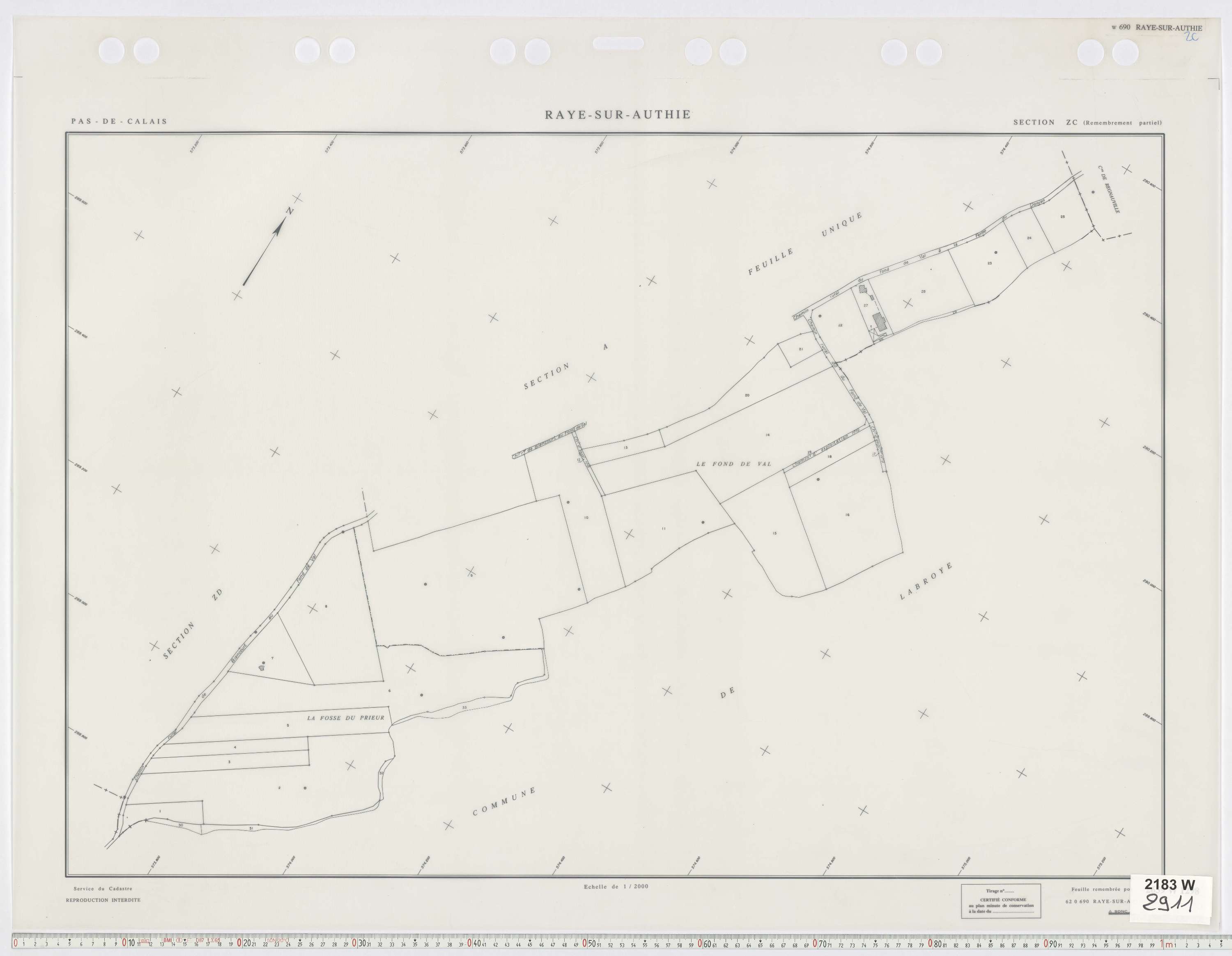 Raye-sur-Authie - Section ZC.