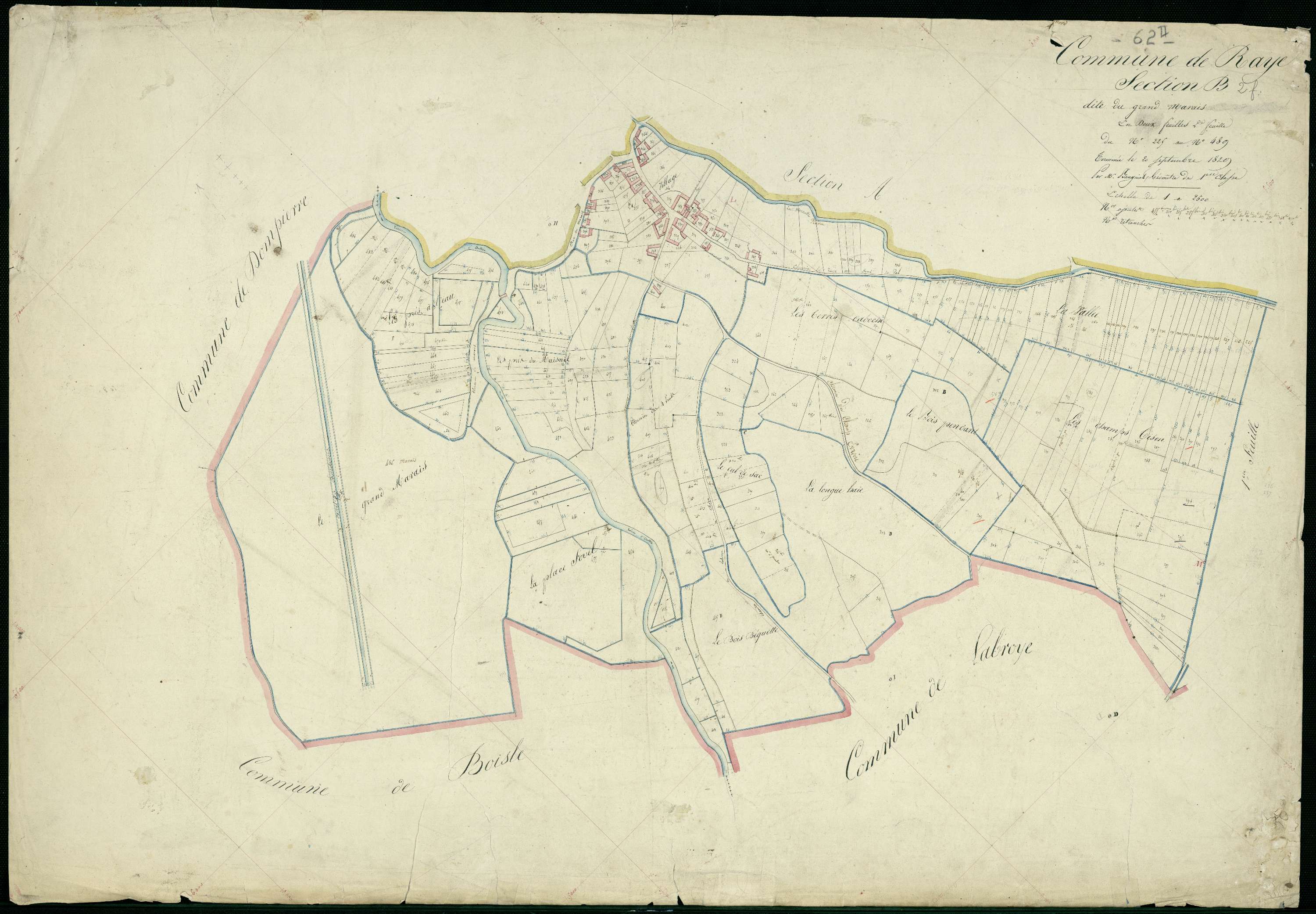 Raye-sur-Authie - Section B, 2e feuille