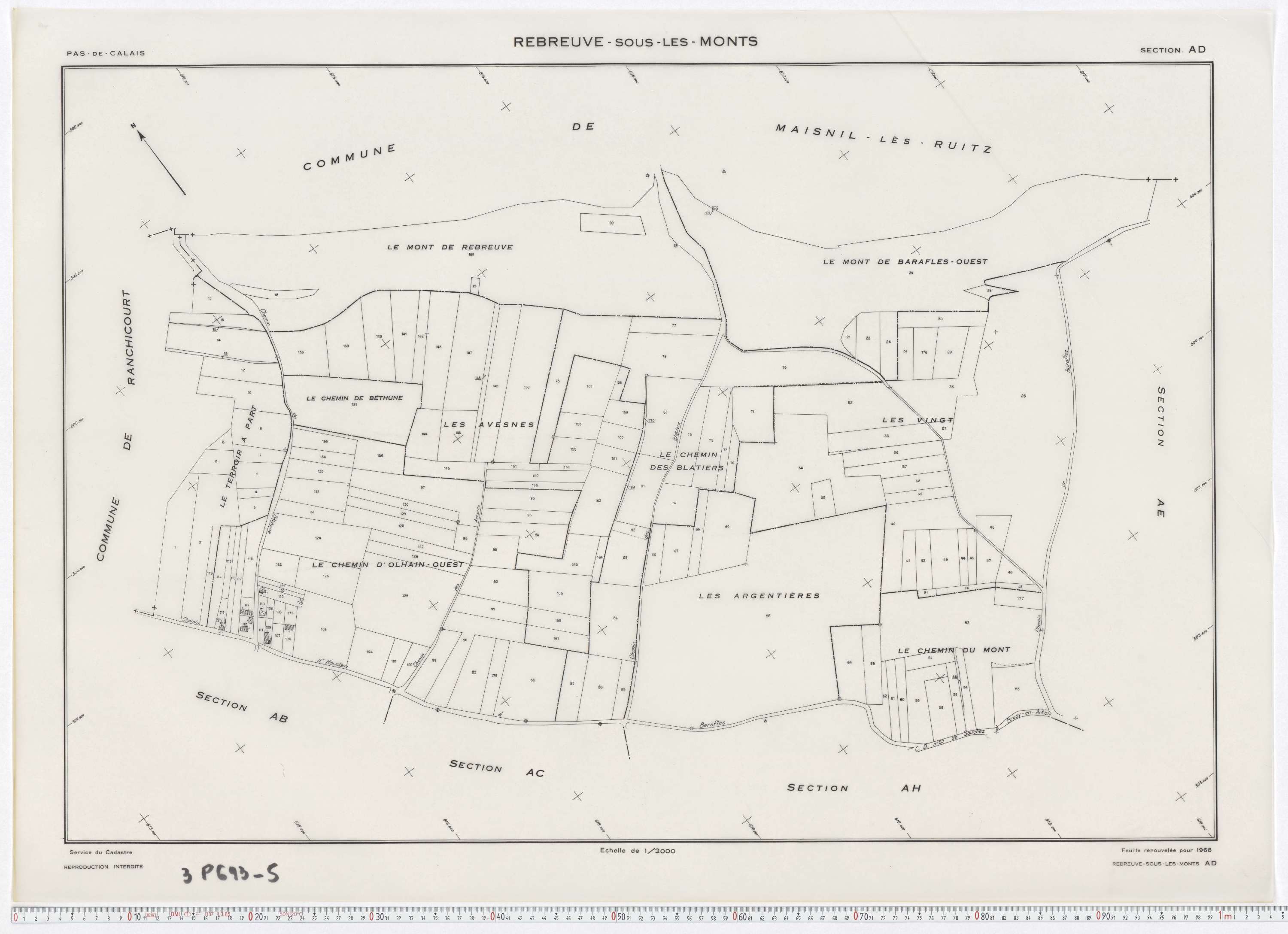 Rebreuve-Ranchicourt - Section AD.