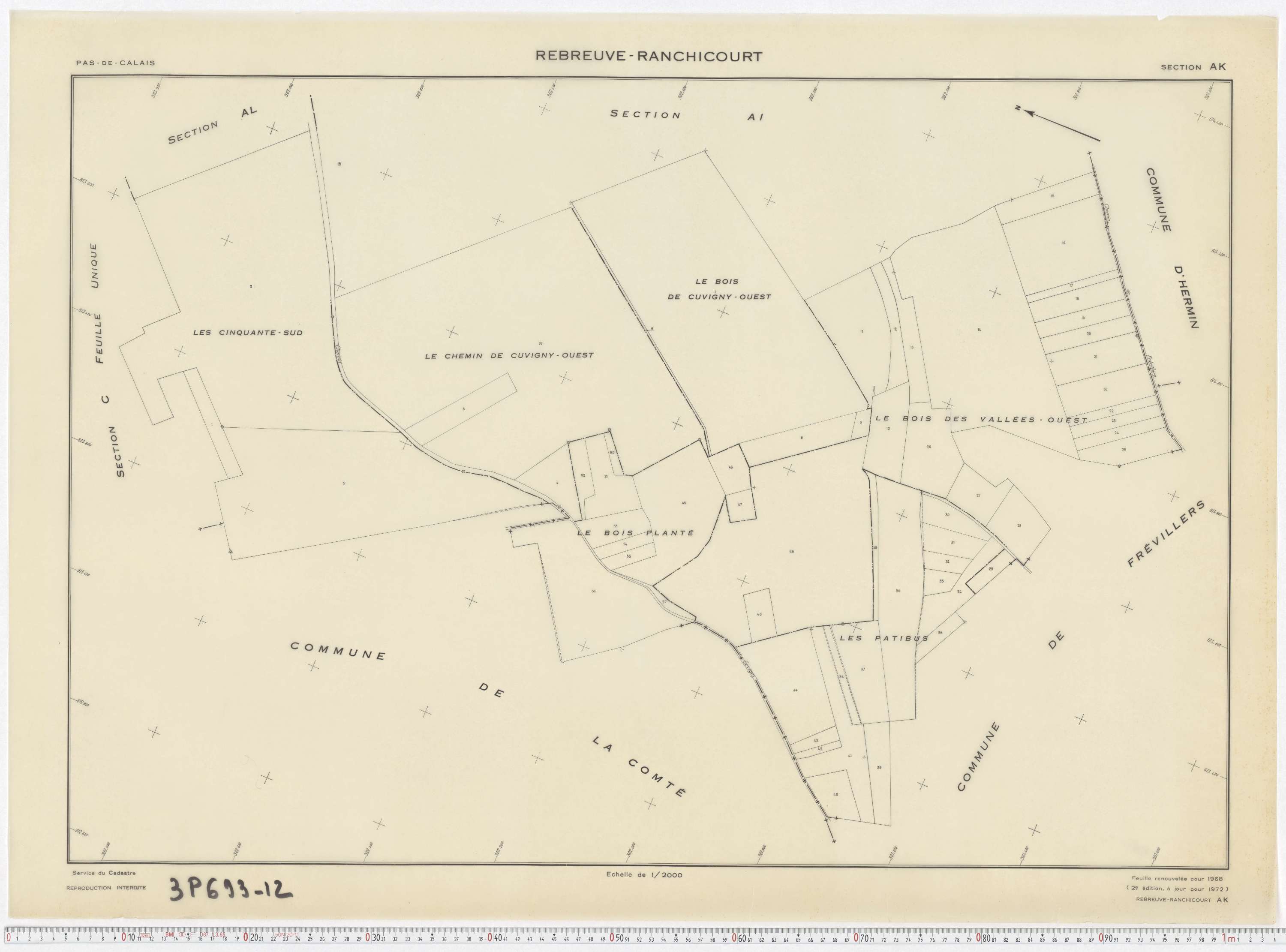 Rebreuve-Ranchicourt - Section AK.