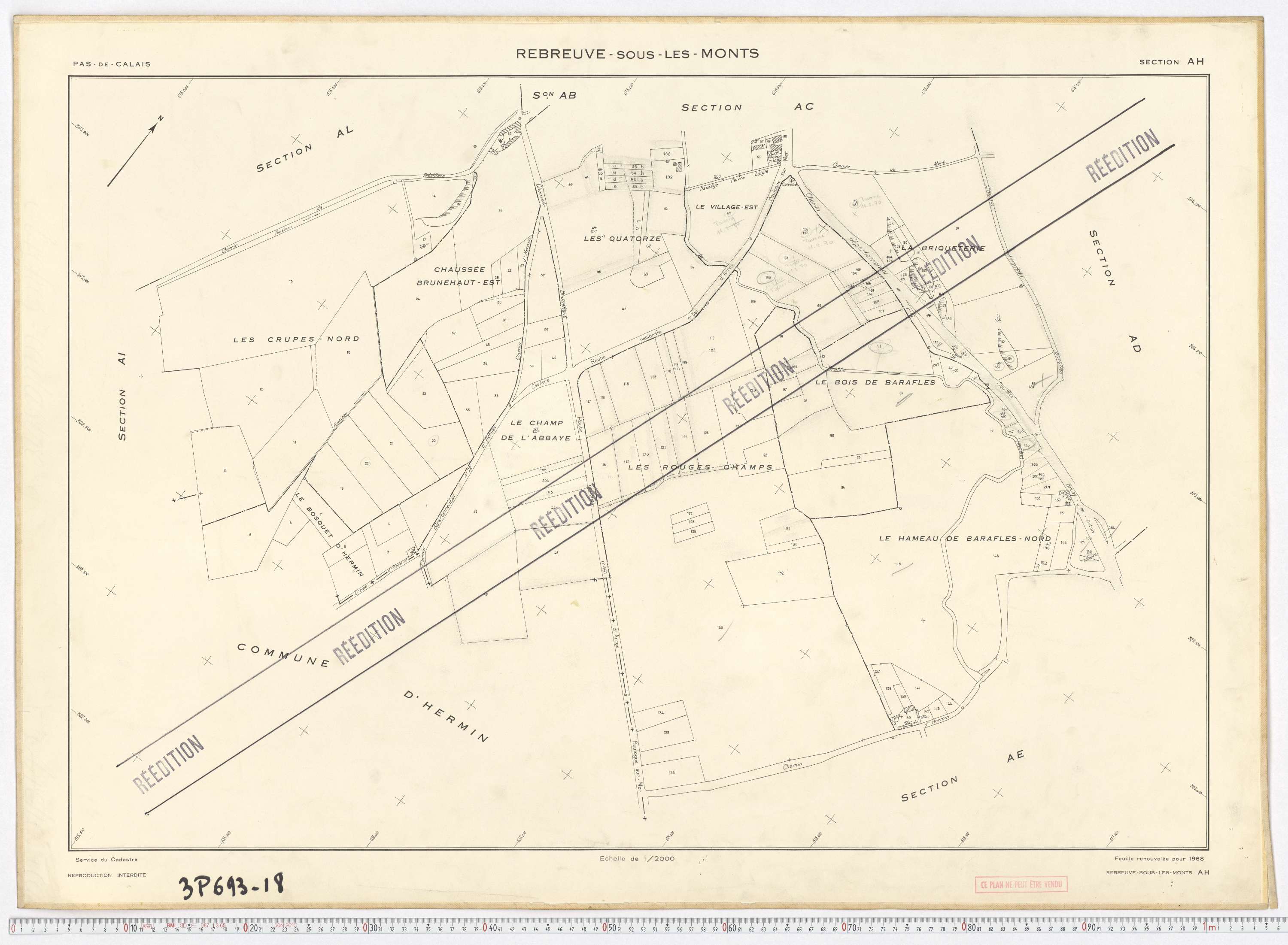 Rebreuve-Ranchicourt - Section AH.
