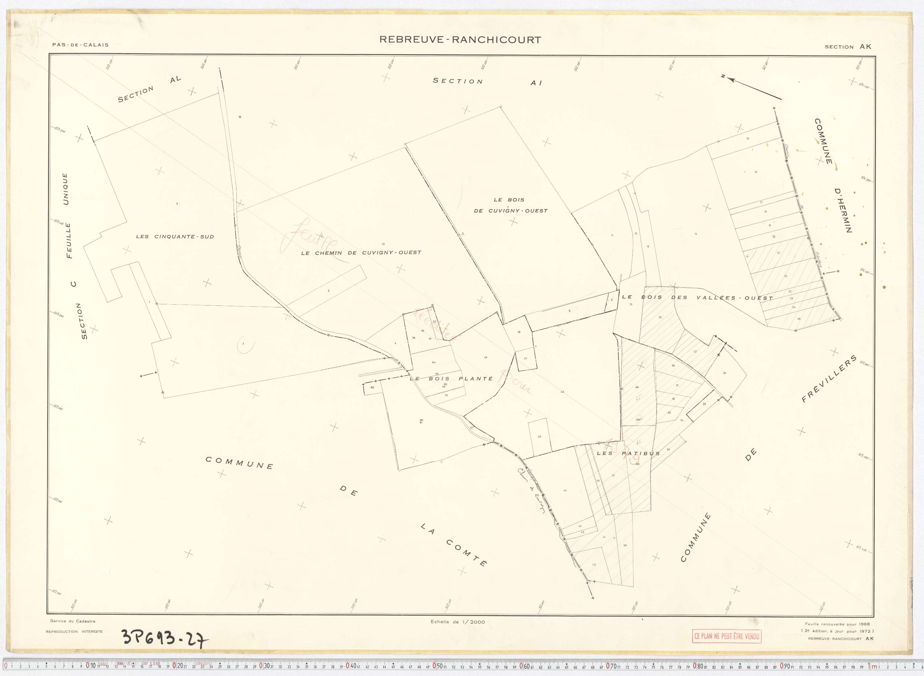 Rebreuve-Ranchicourt - Section AK.