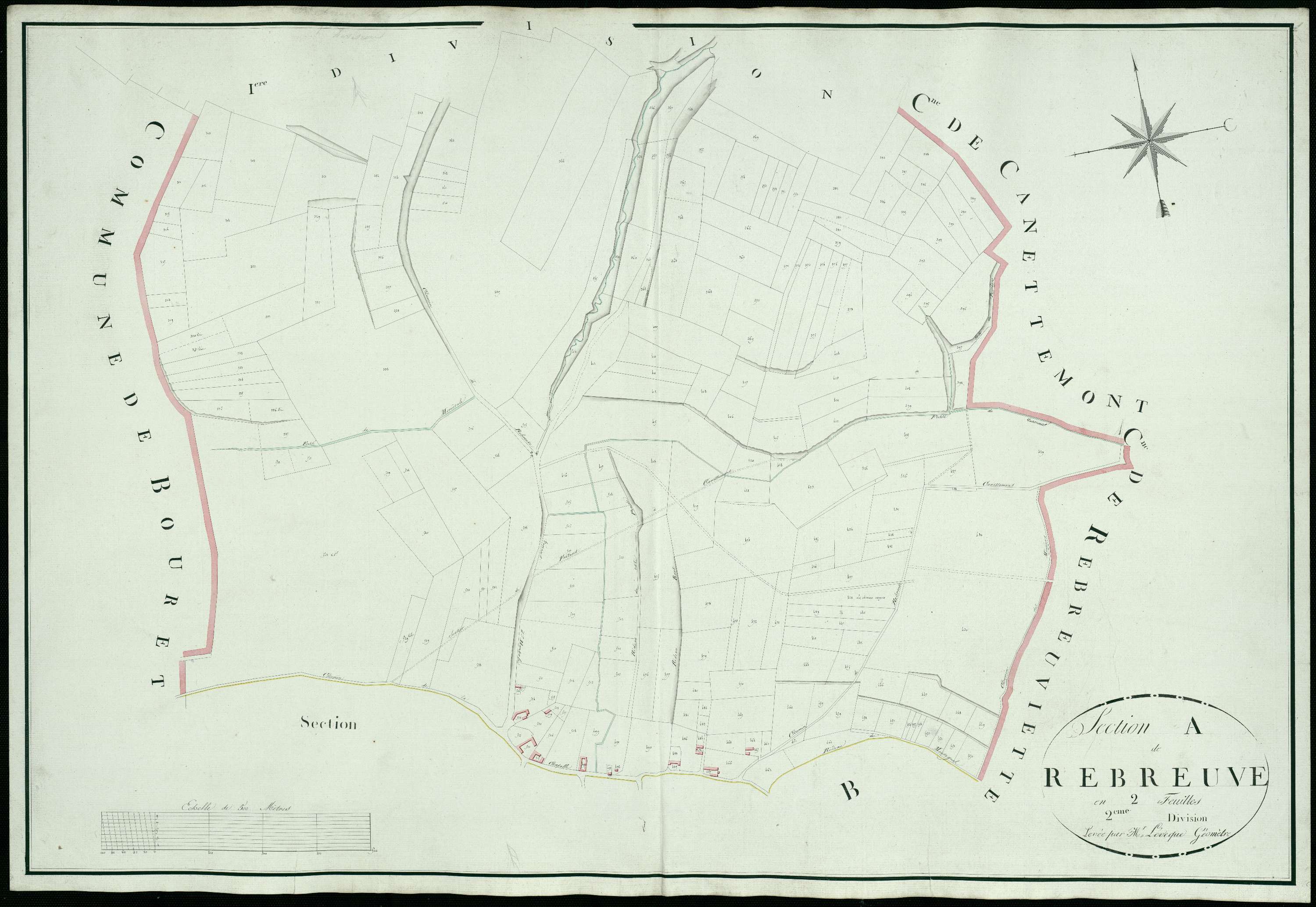 Rebreuve-sur-Canche - Section A, 2e feuille