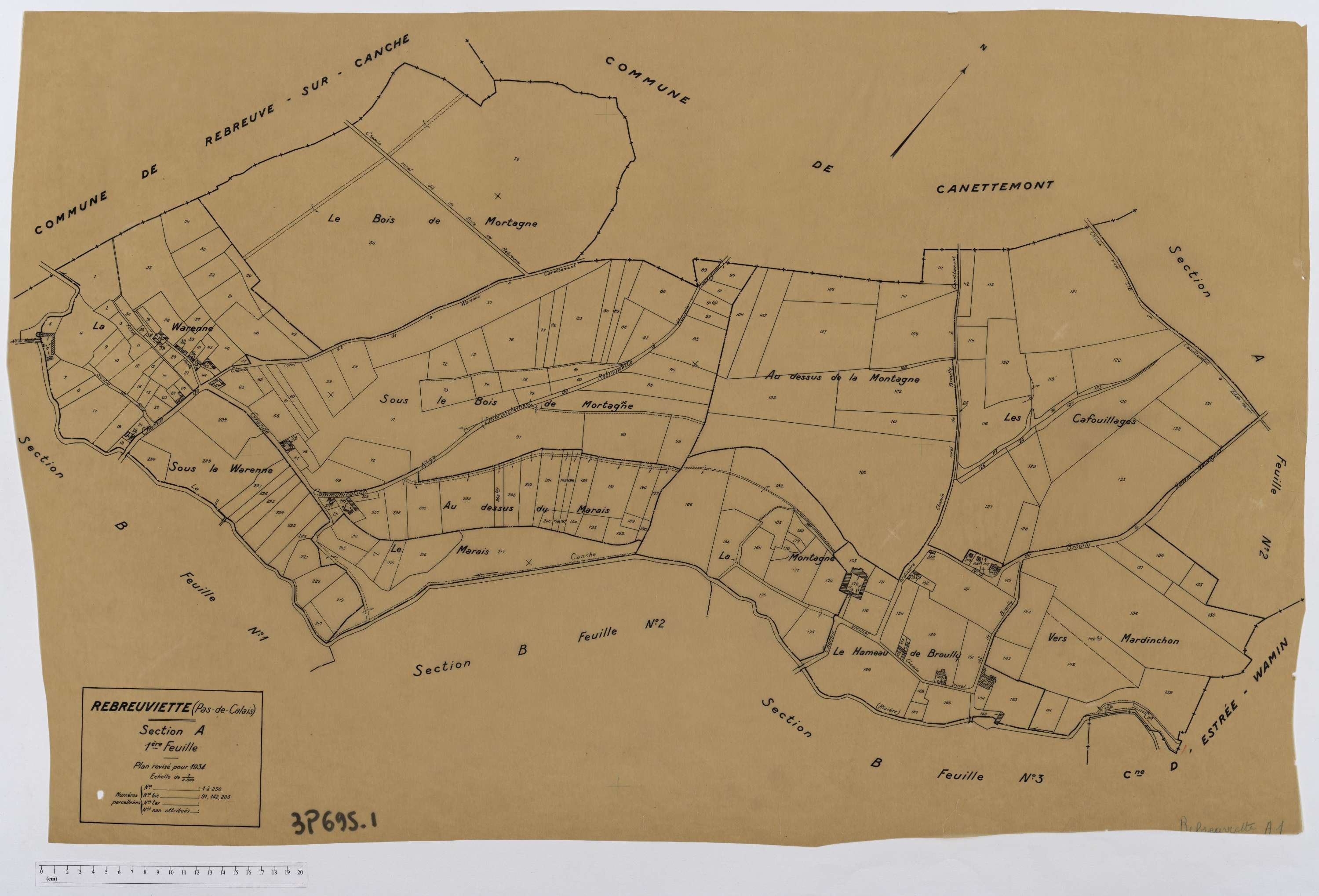 Rebreuviette - Section A, feuille 1.