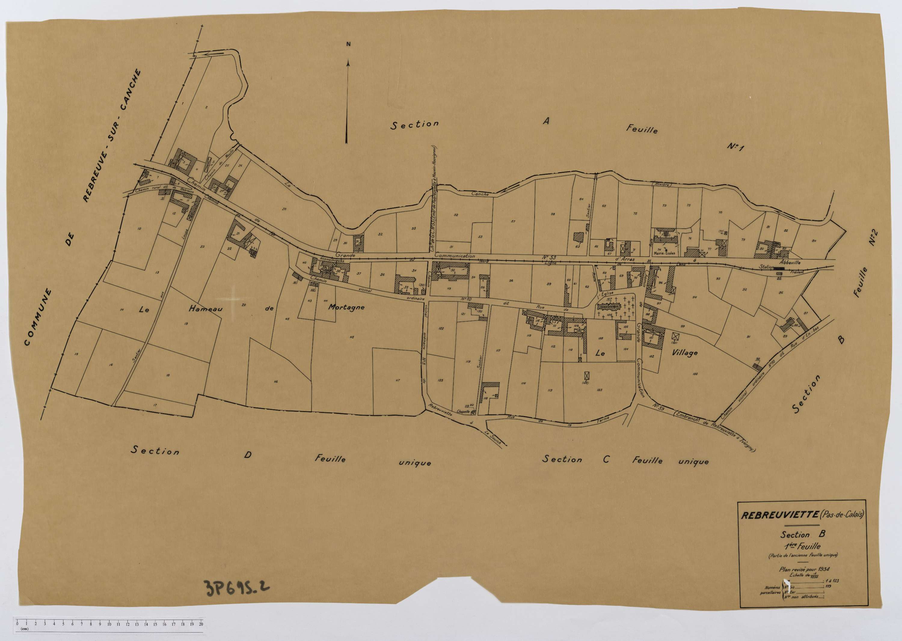 Rebreuviette - Section B, feuille 1.