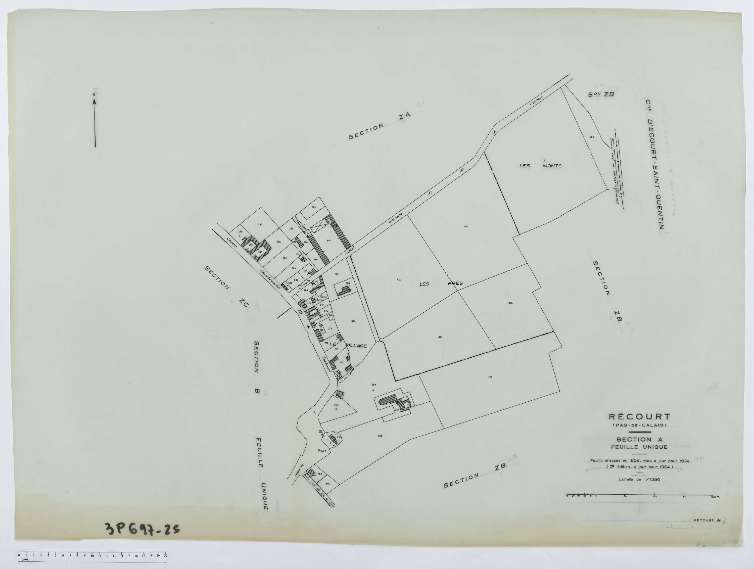 Récourt - Section A.