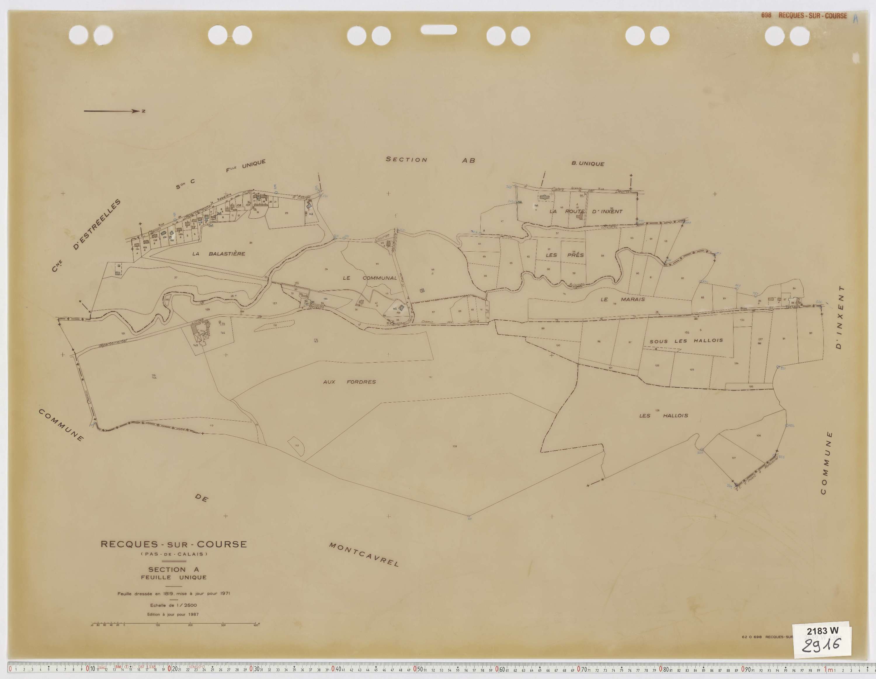 Recques-sur-Course - Section A.