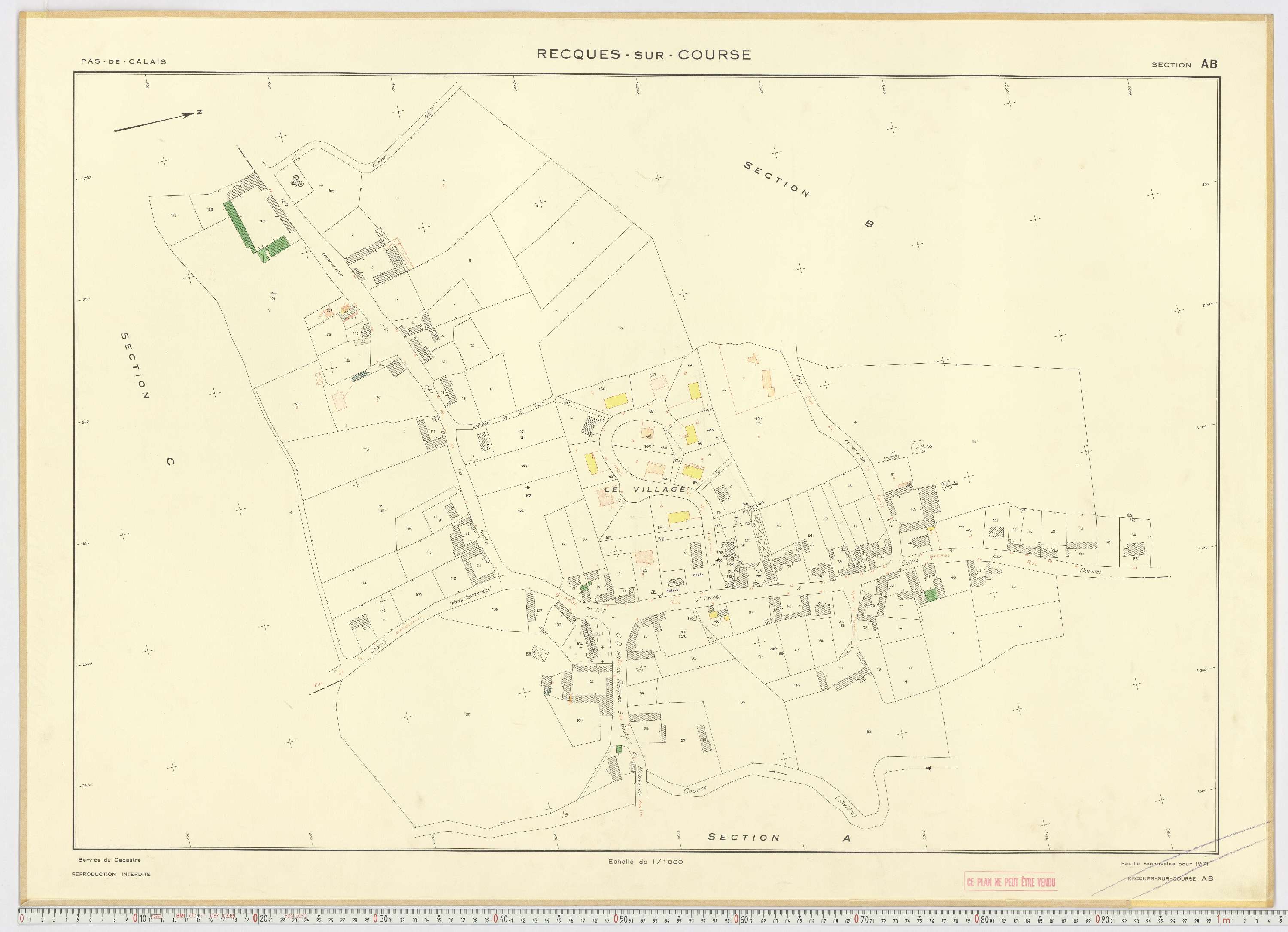Recques-sur-Course - Section AB.