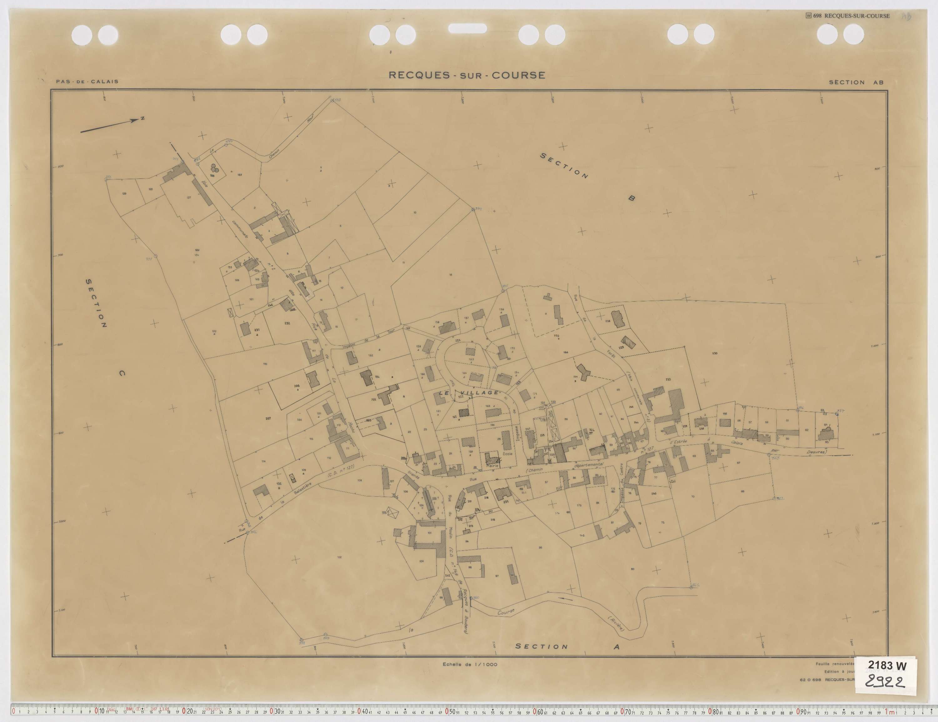 Recques-sur-Course - Section AB.