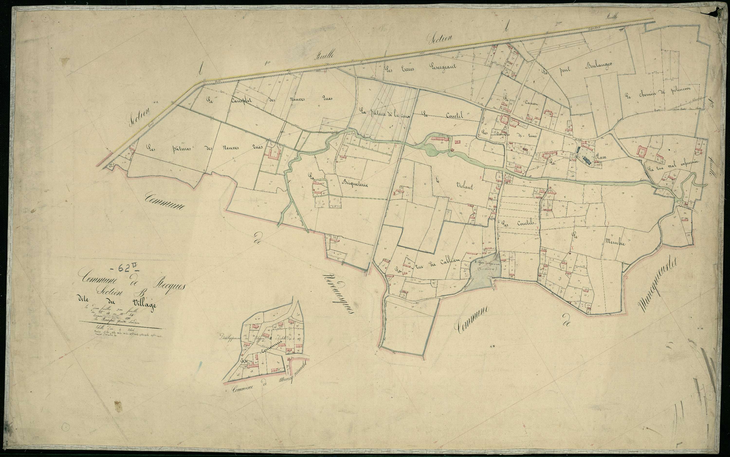Recques-sur-Hem - Section B, 2e feuille