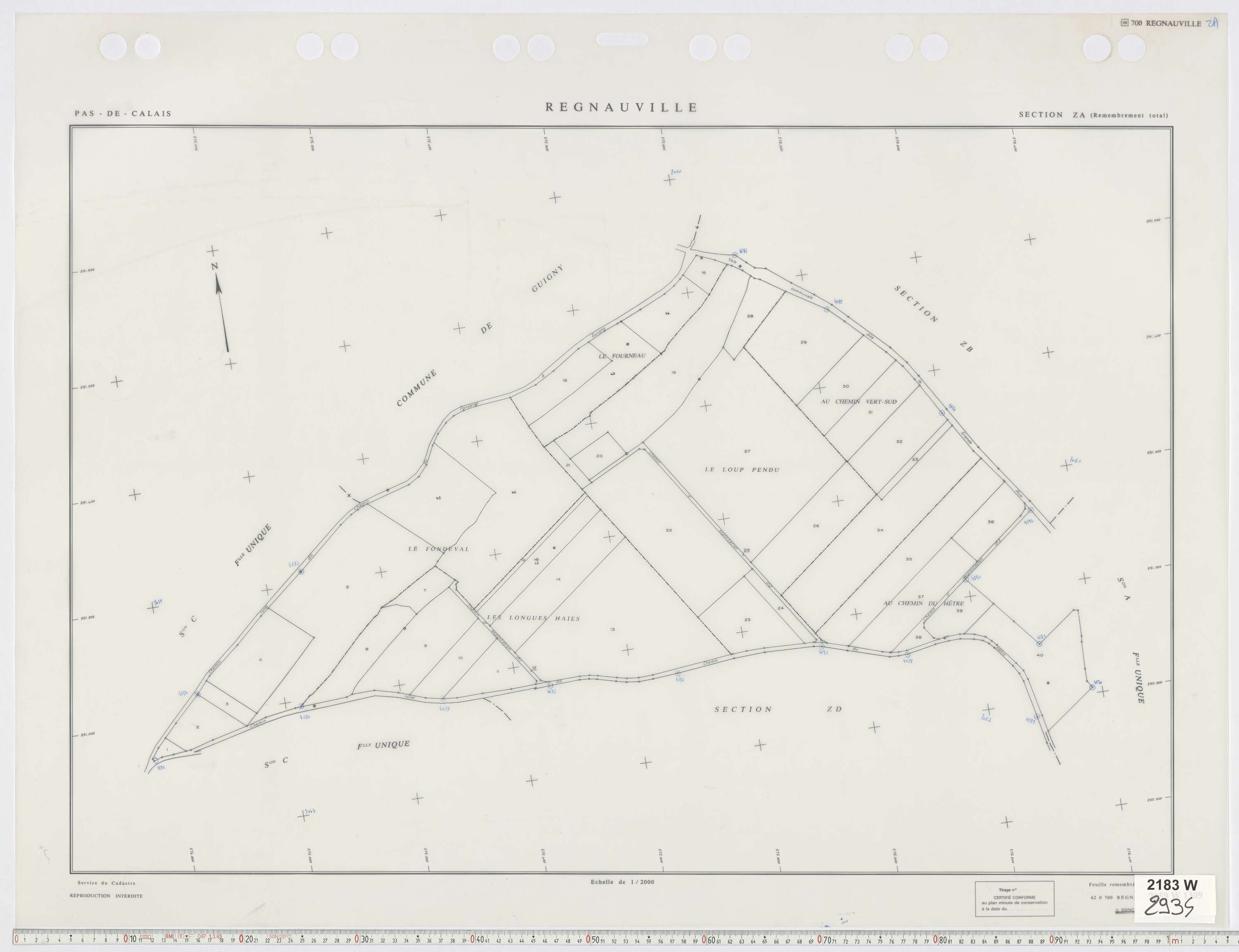 Regnauville - Section ZA.