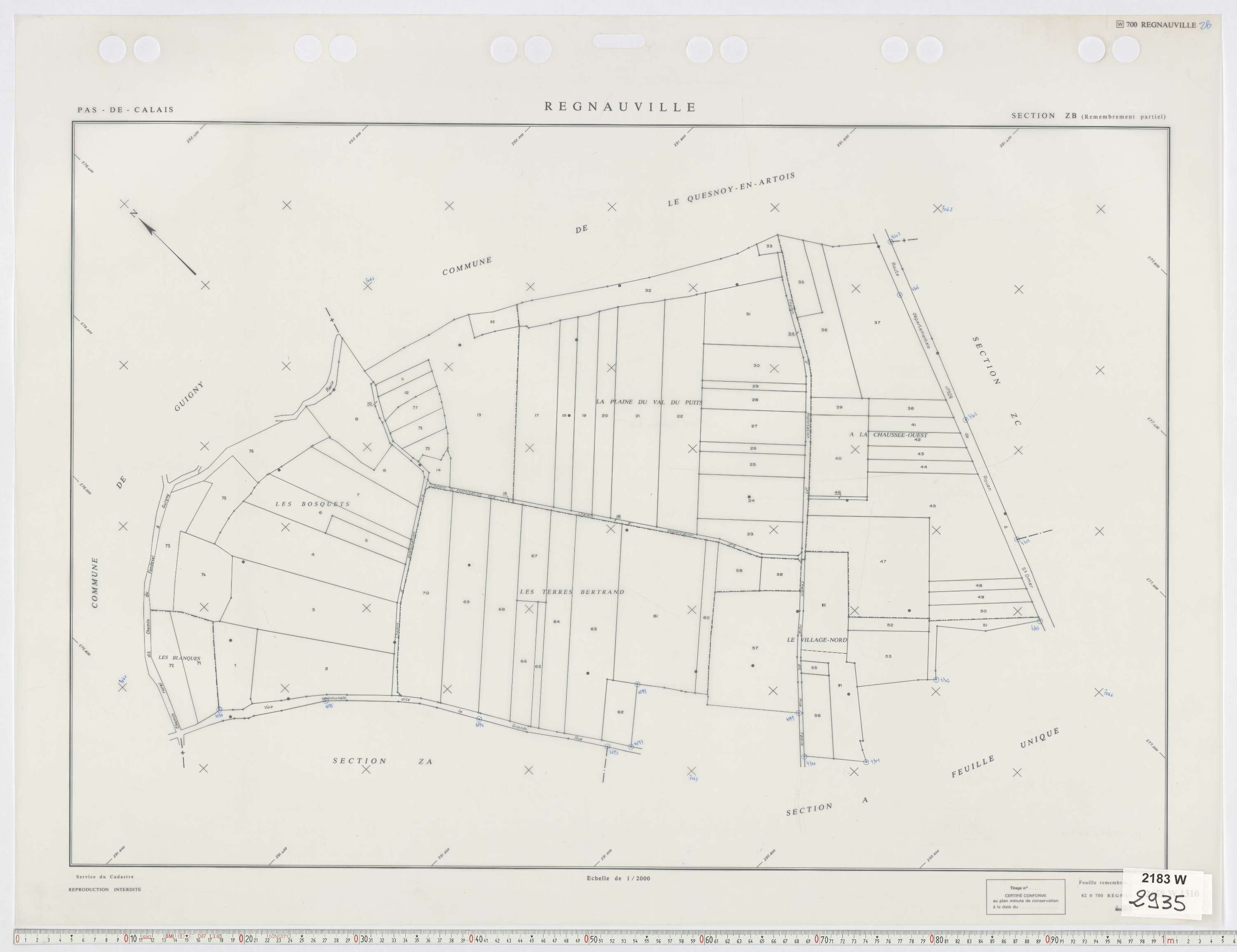 Regnauville - Section ZB.