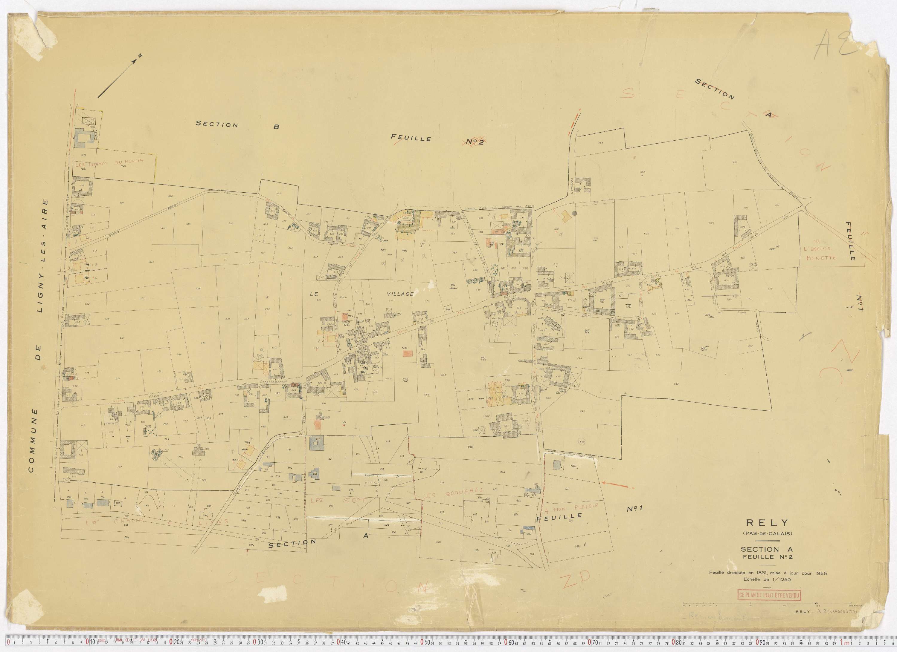 Rely - Section A, feuille 2.