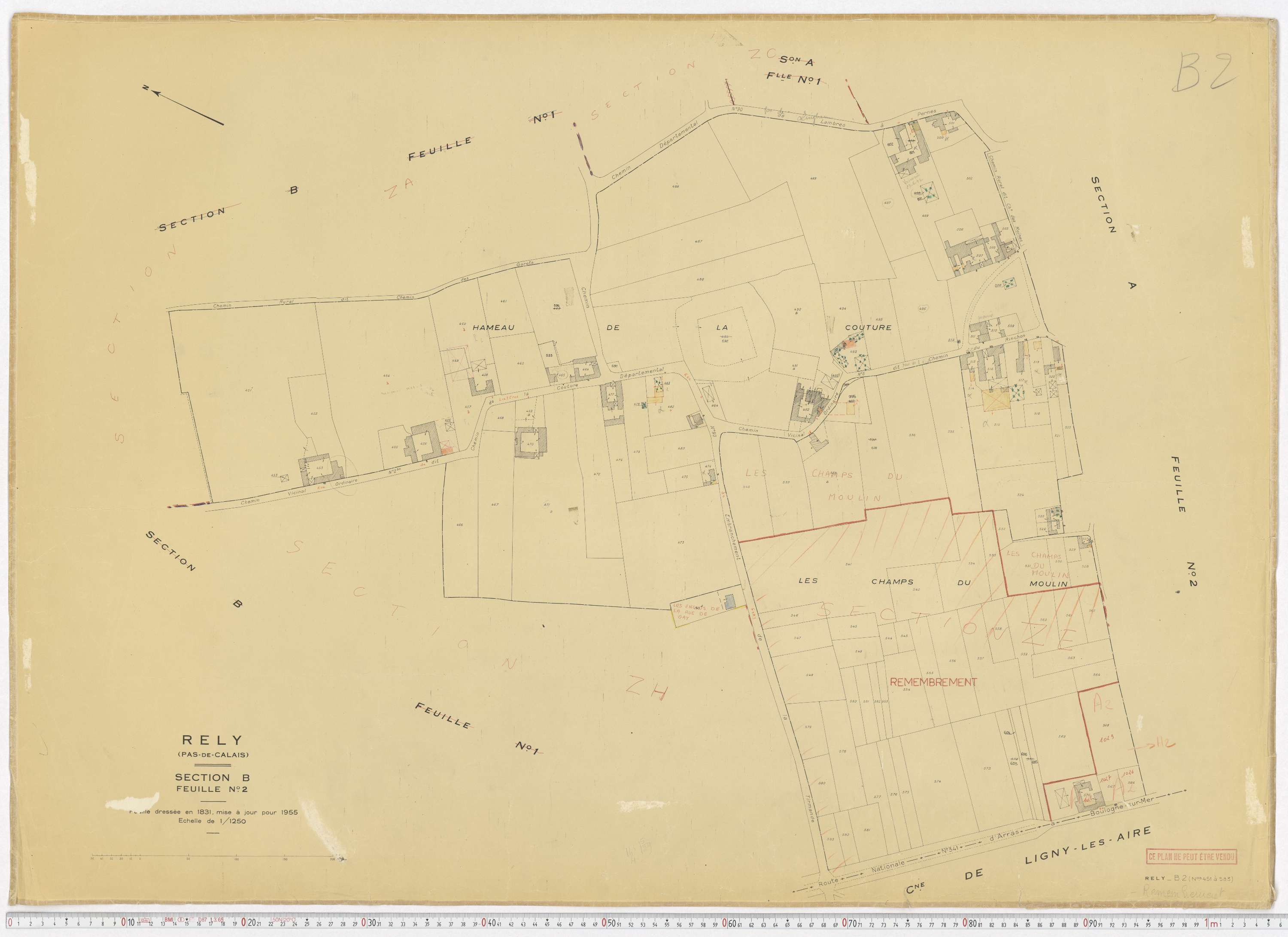 Rely - Section B, feuille 2.