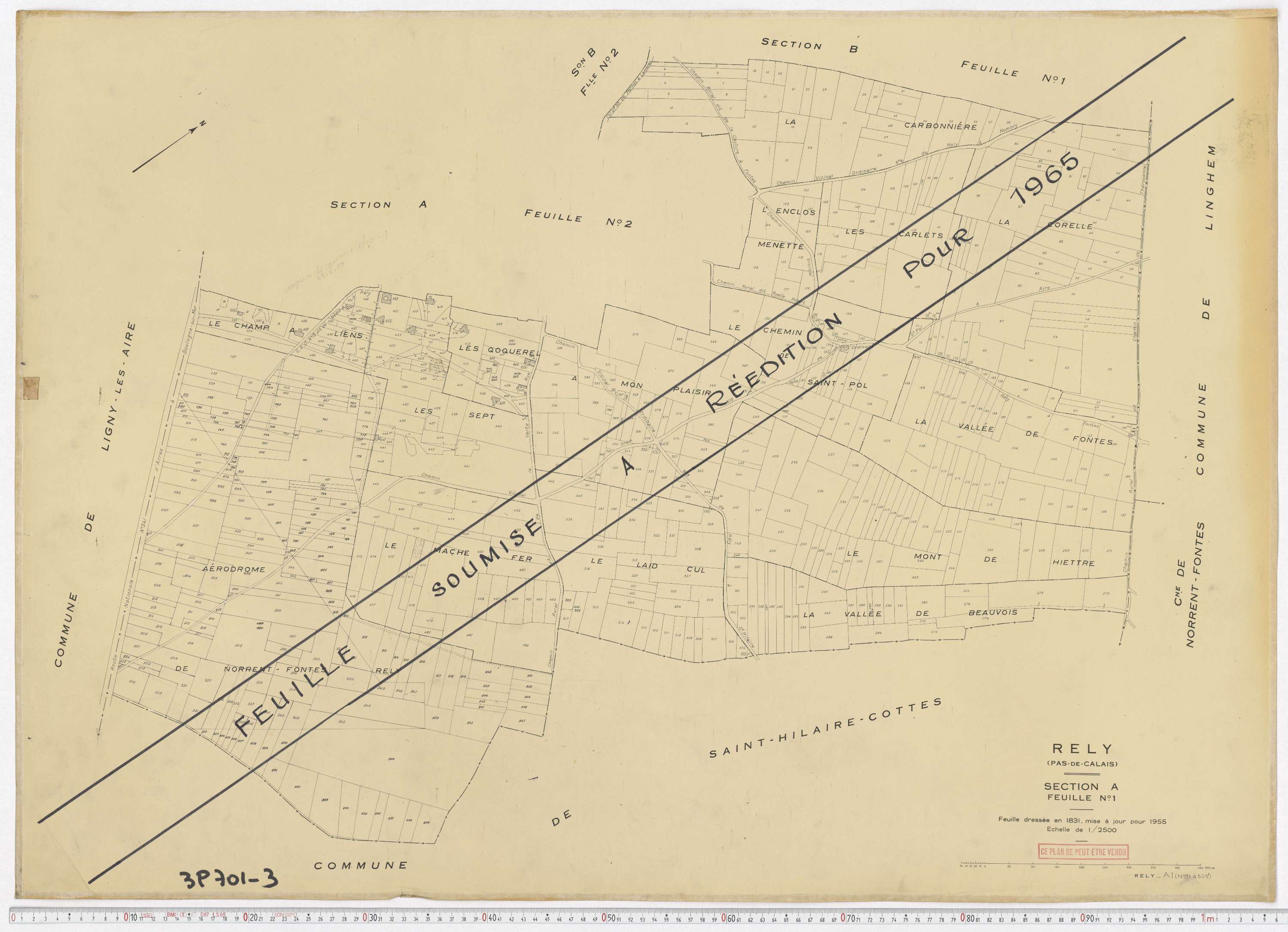 Rely - Section A, feuille 1.