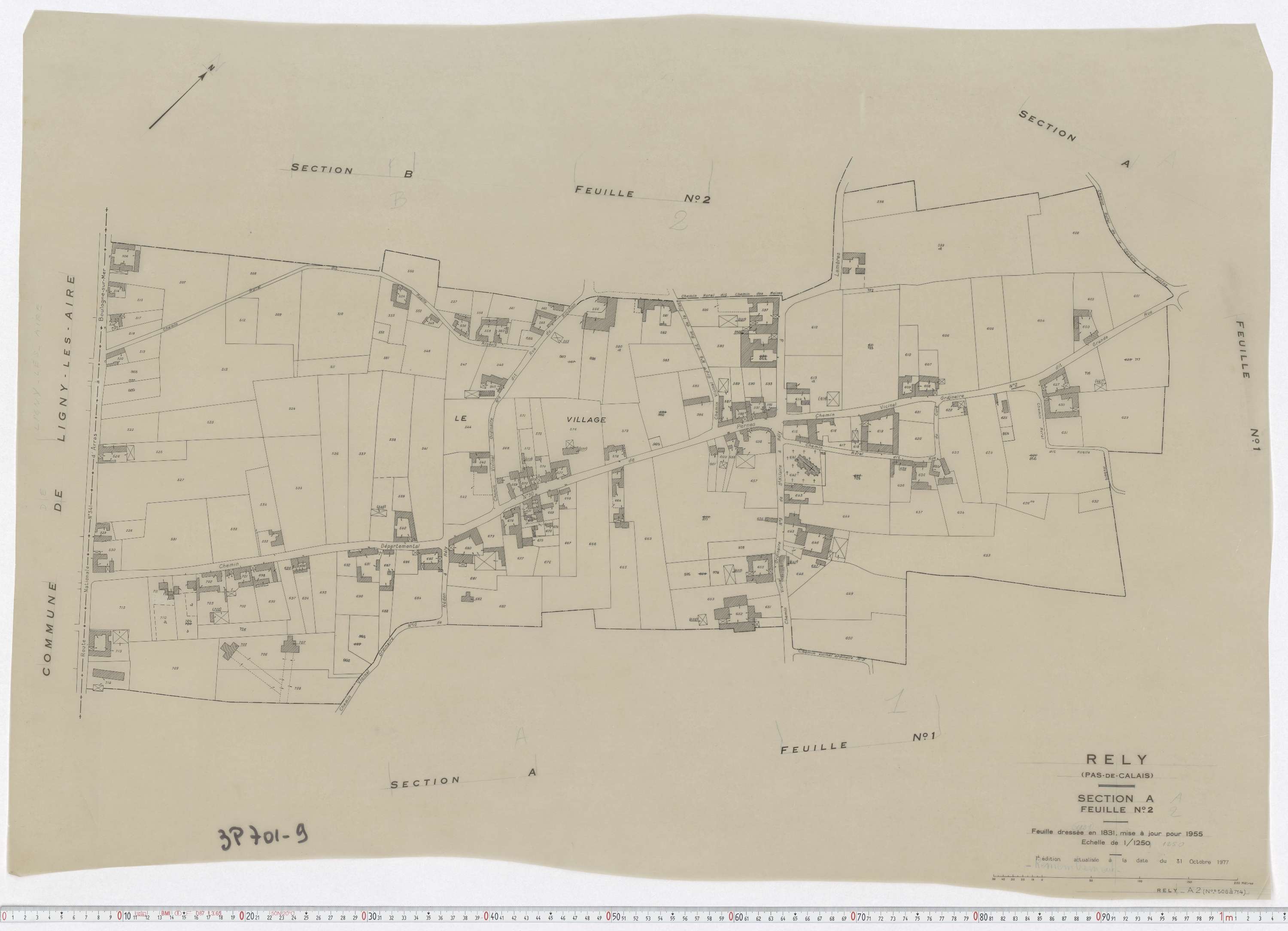 Rely - Section A, feuille 2.