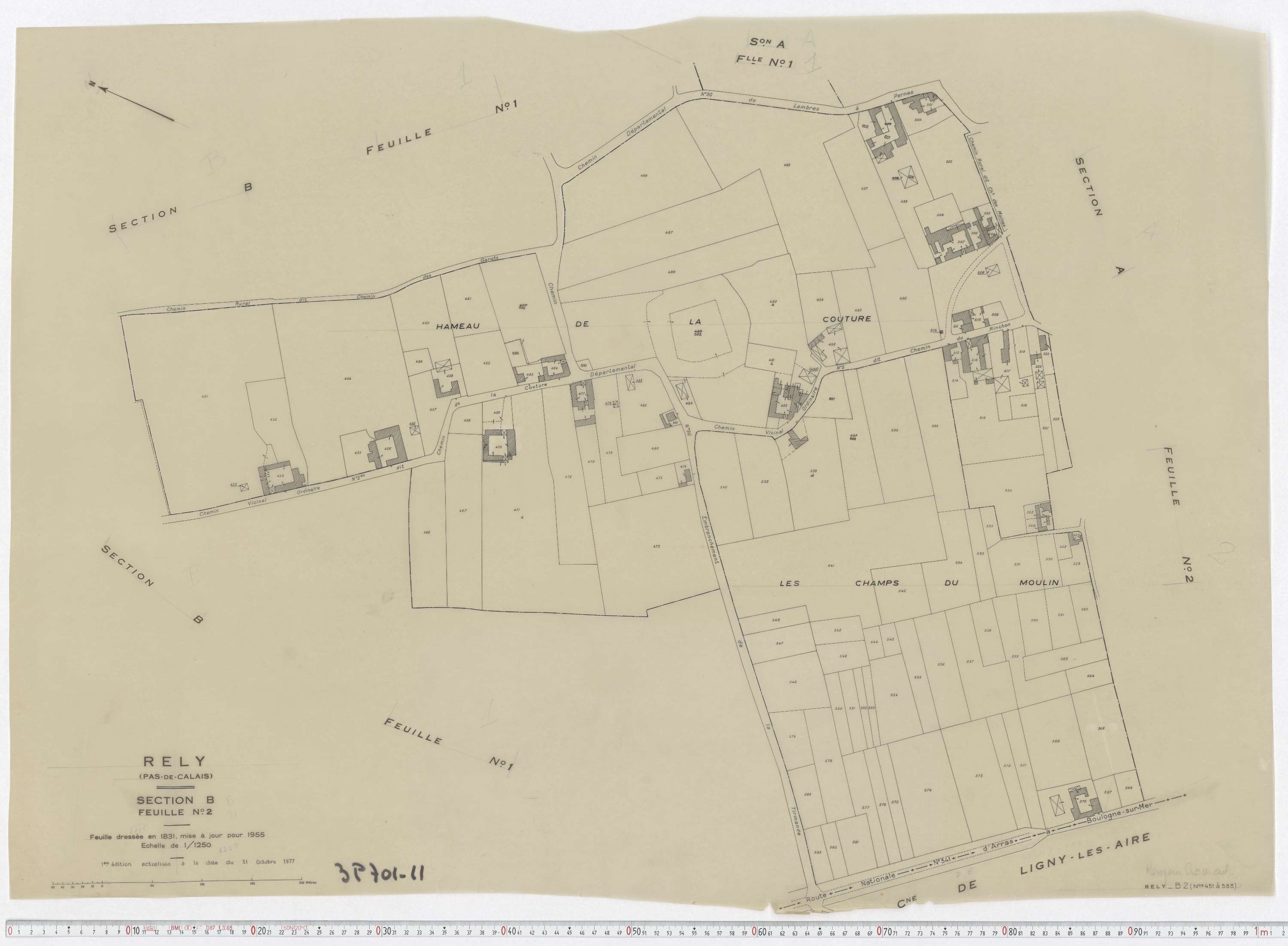 Rely - Section B, feuille 2.