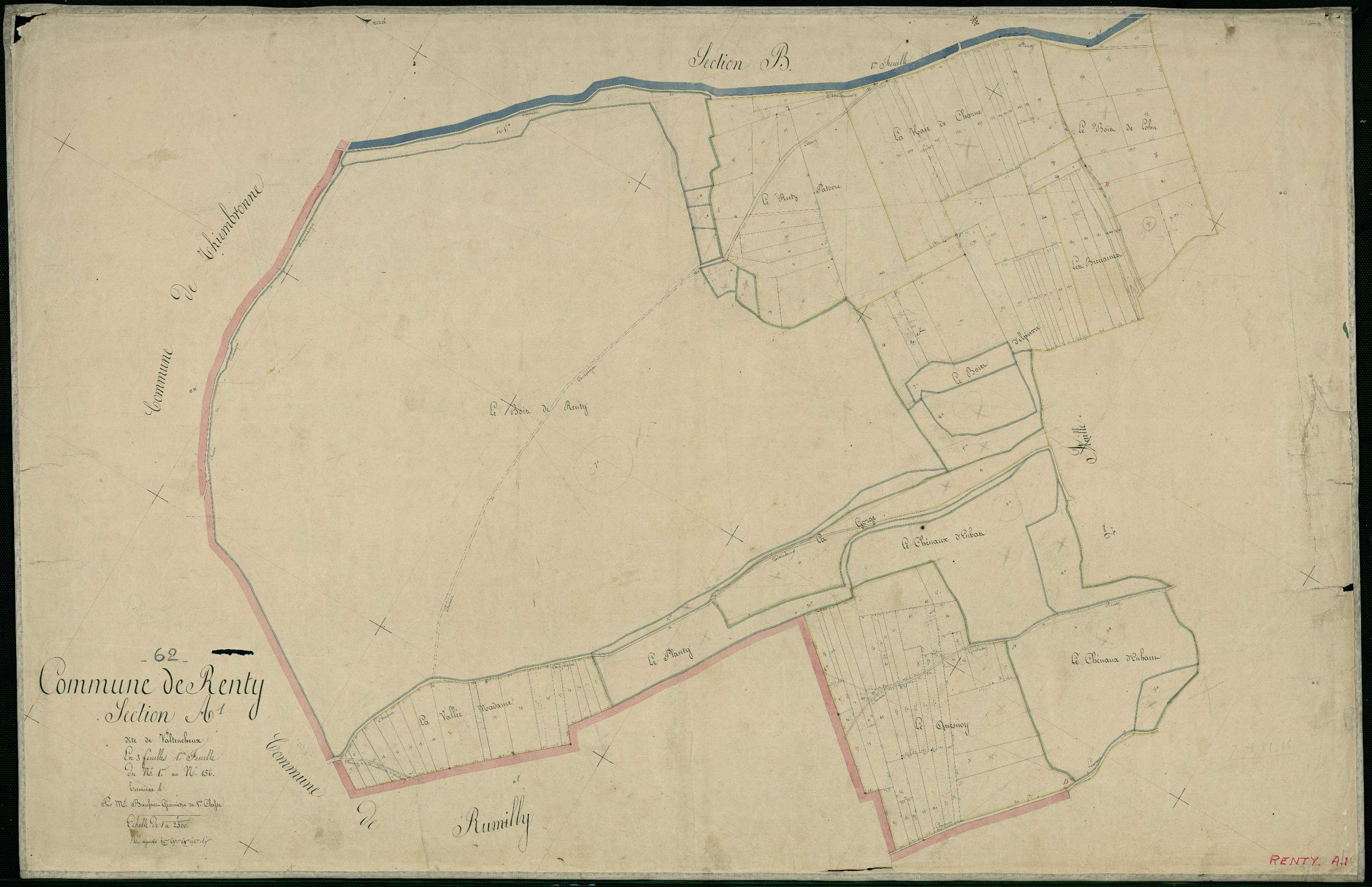 Renty - Section A, 1re feuille