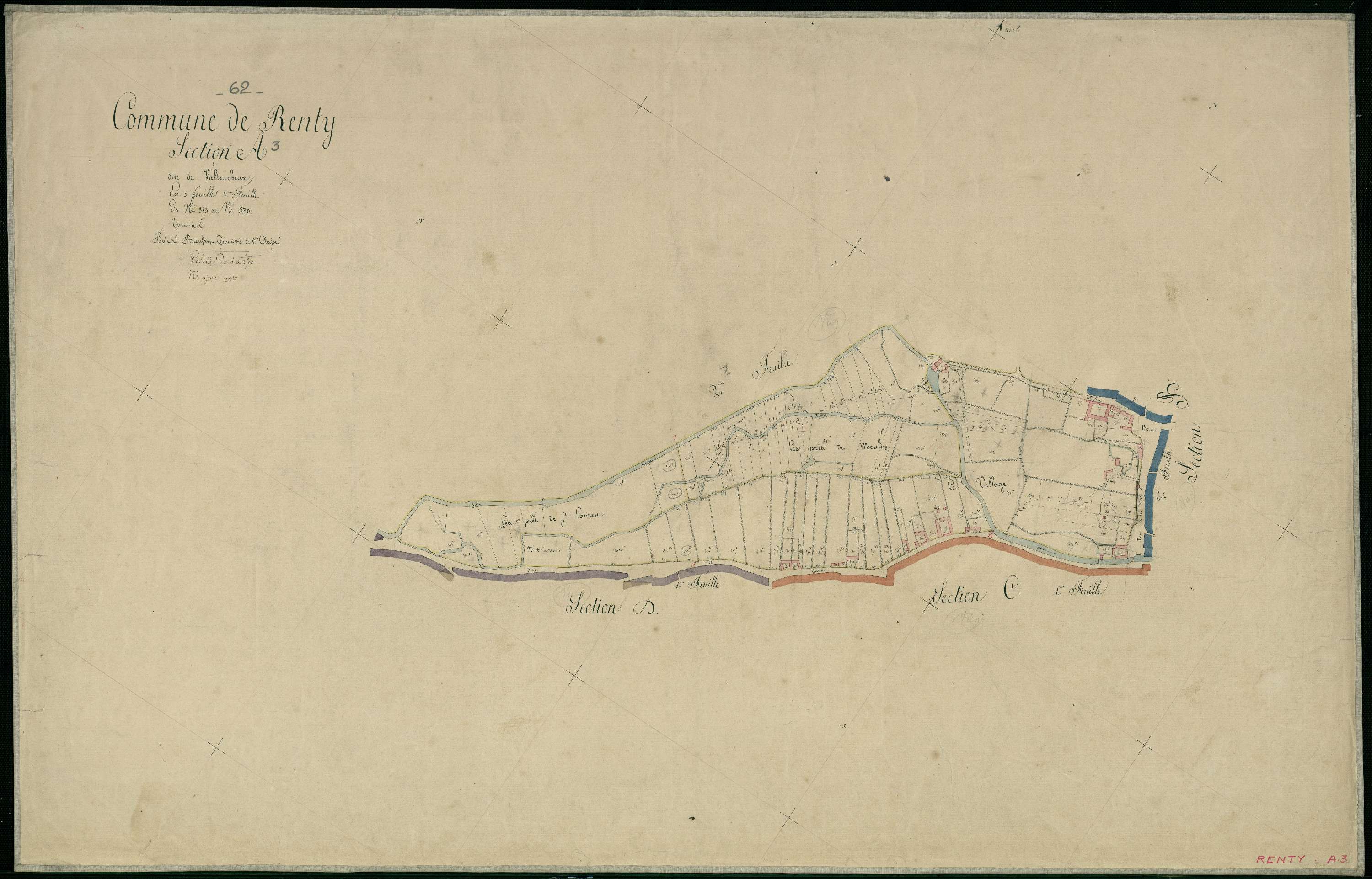 Renty - Section A, 3e feuille