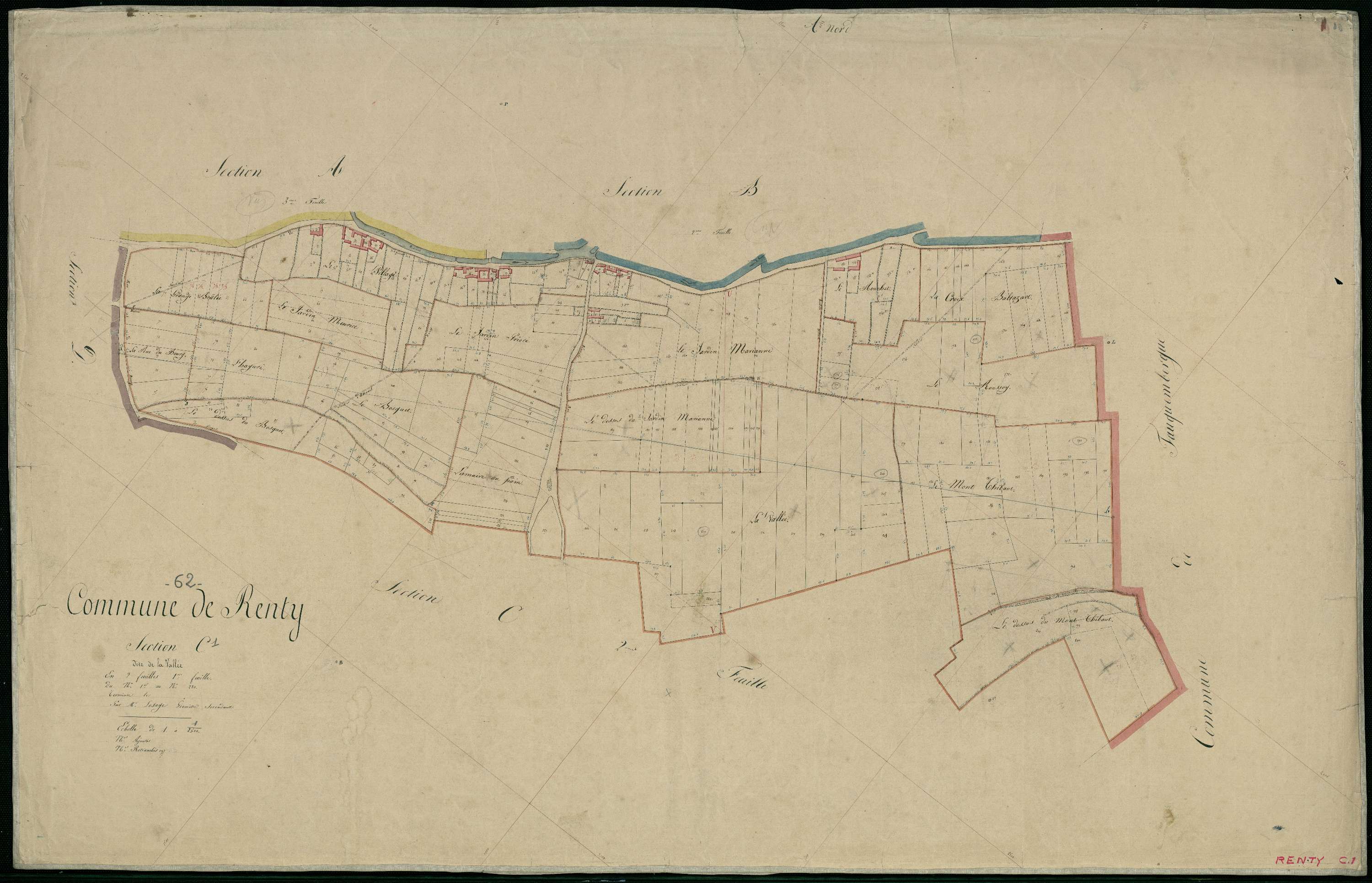 Renty - Section C, 1re feuille