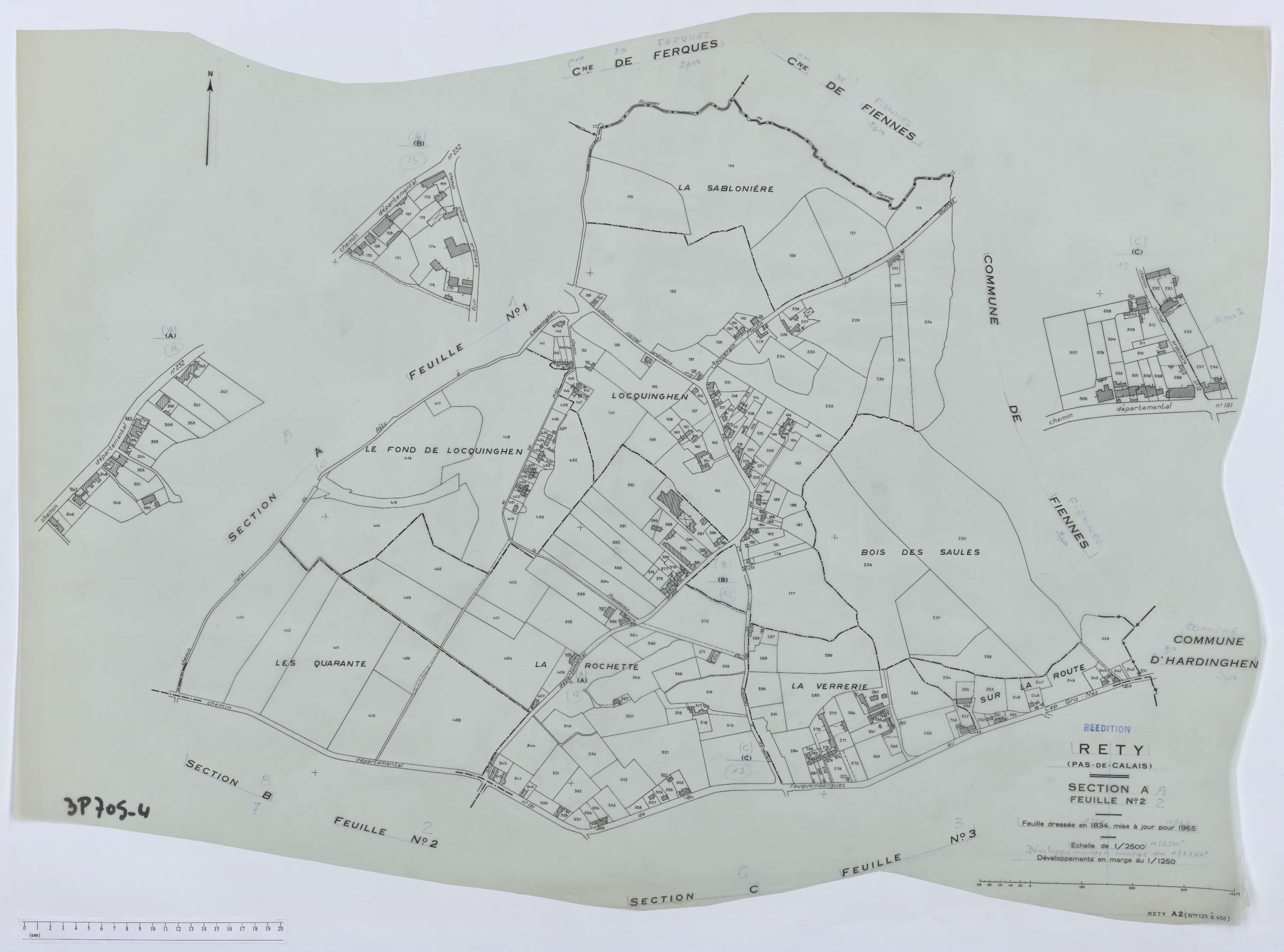 Rety - Section A, feuille 2.