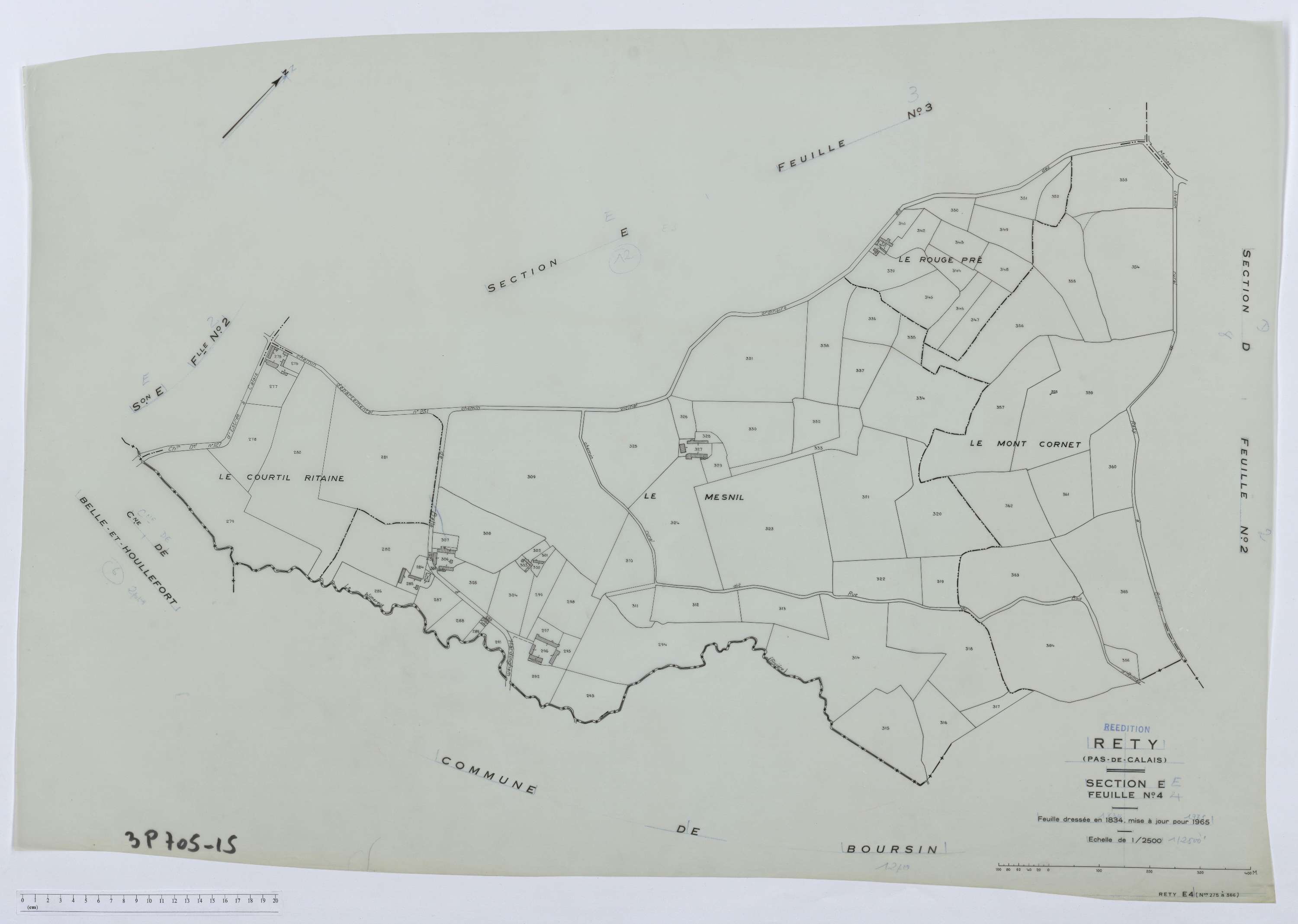 Rety - Section E, feuille 4.