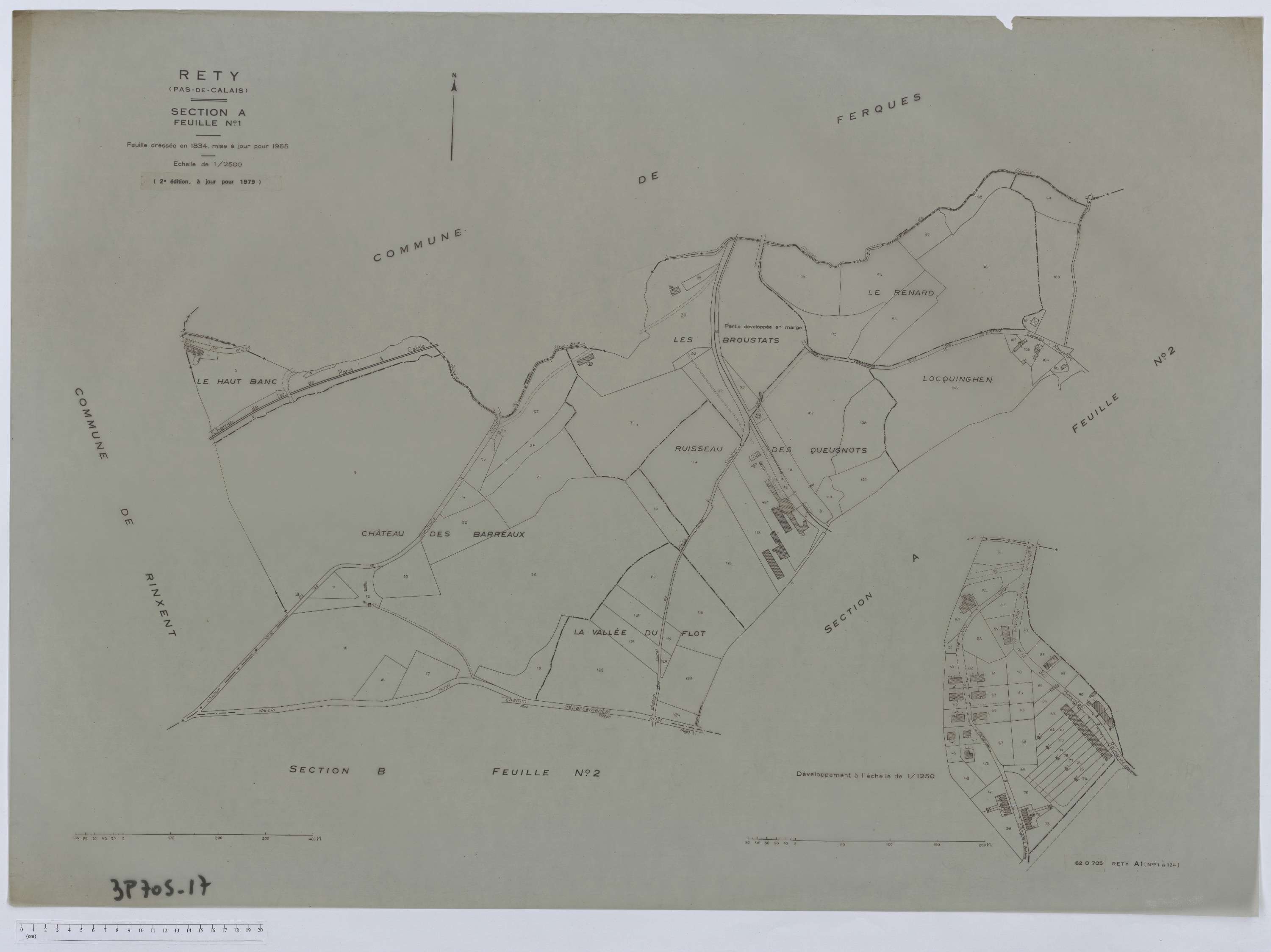 Rety - Section A, feuille 1.
