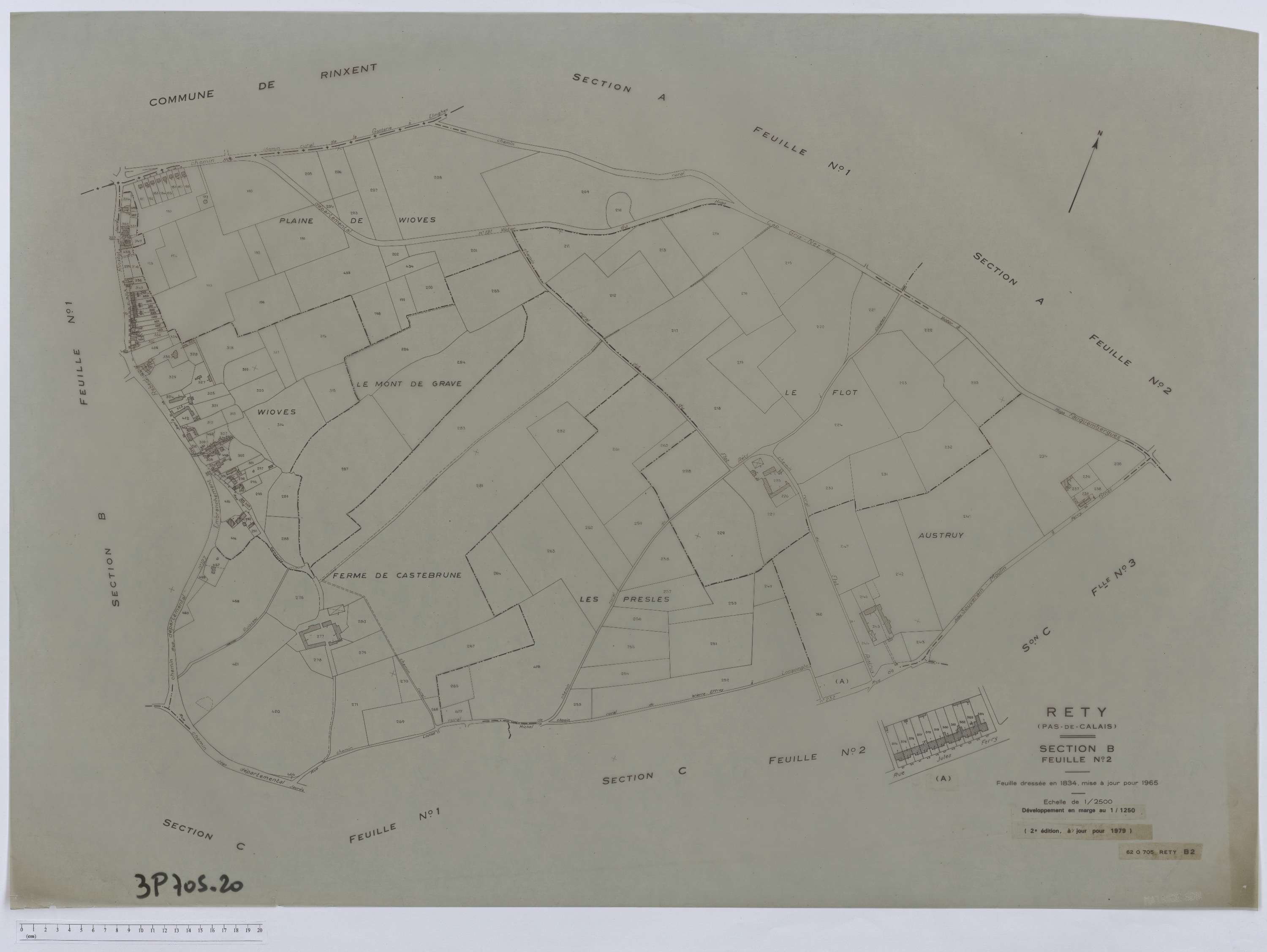 Rety - Section B, feuille 2.