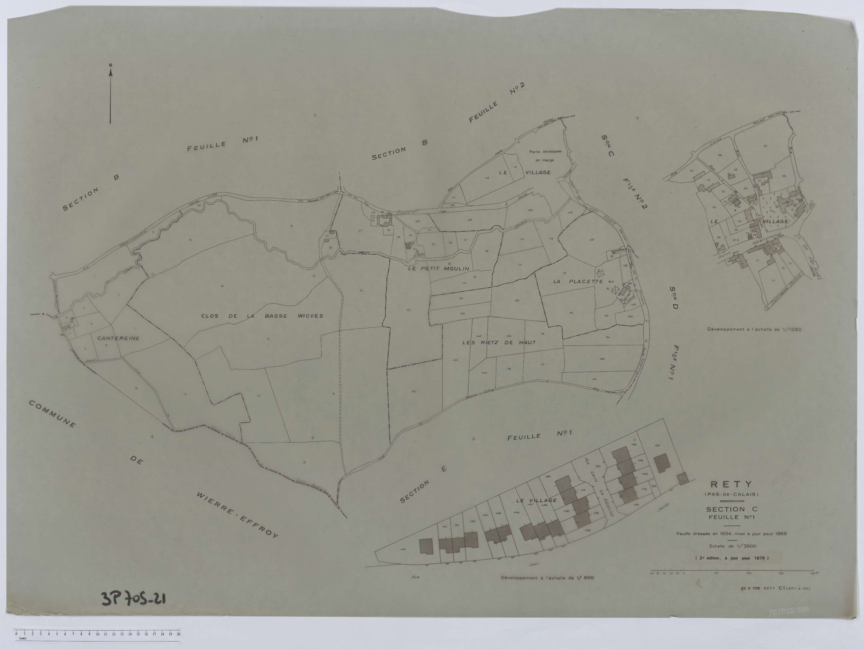 Rety - Section C, feuille 1.
