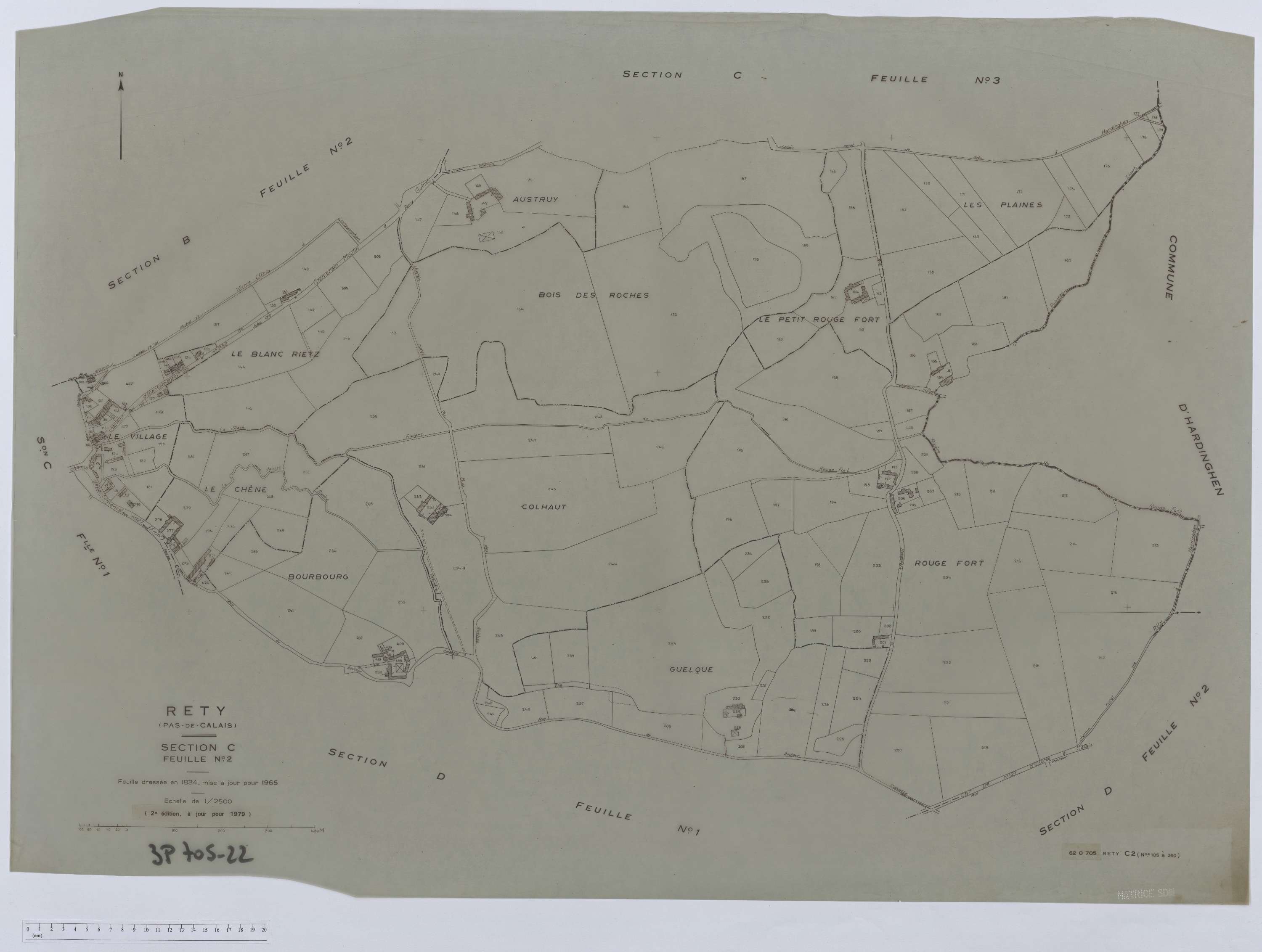 Rety - Section C, feuille 2.