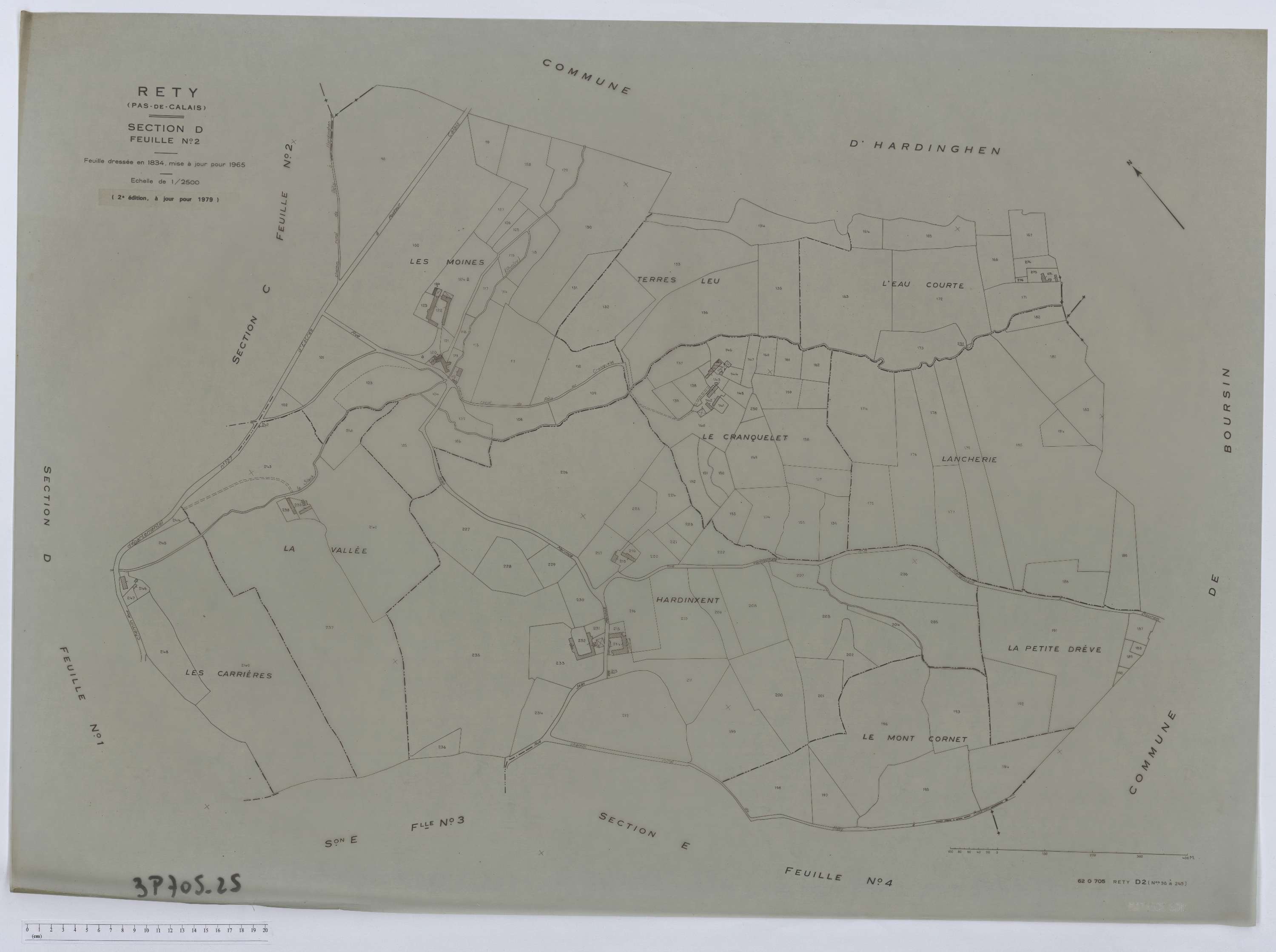 Rety - Section D, feuille 2.