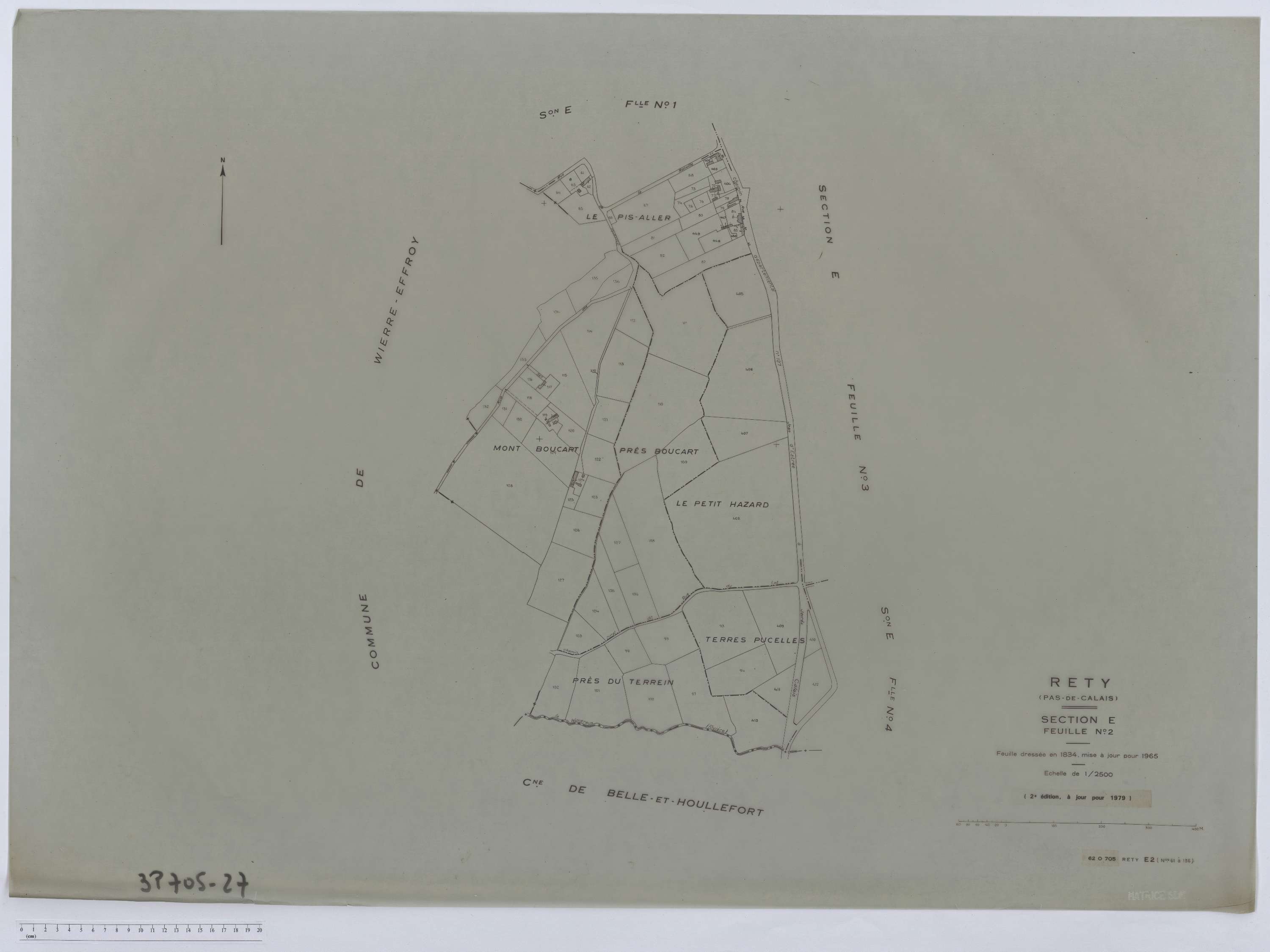 Rety - Section E, feuille 2.